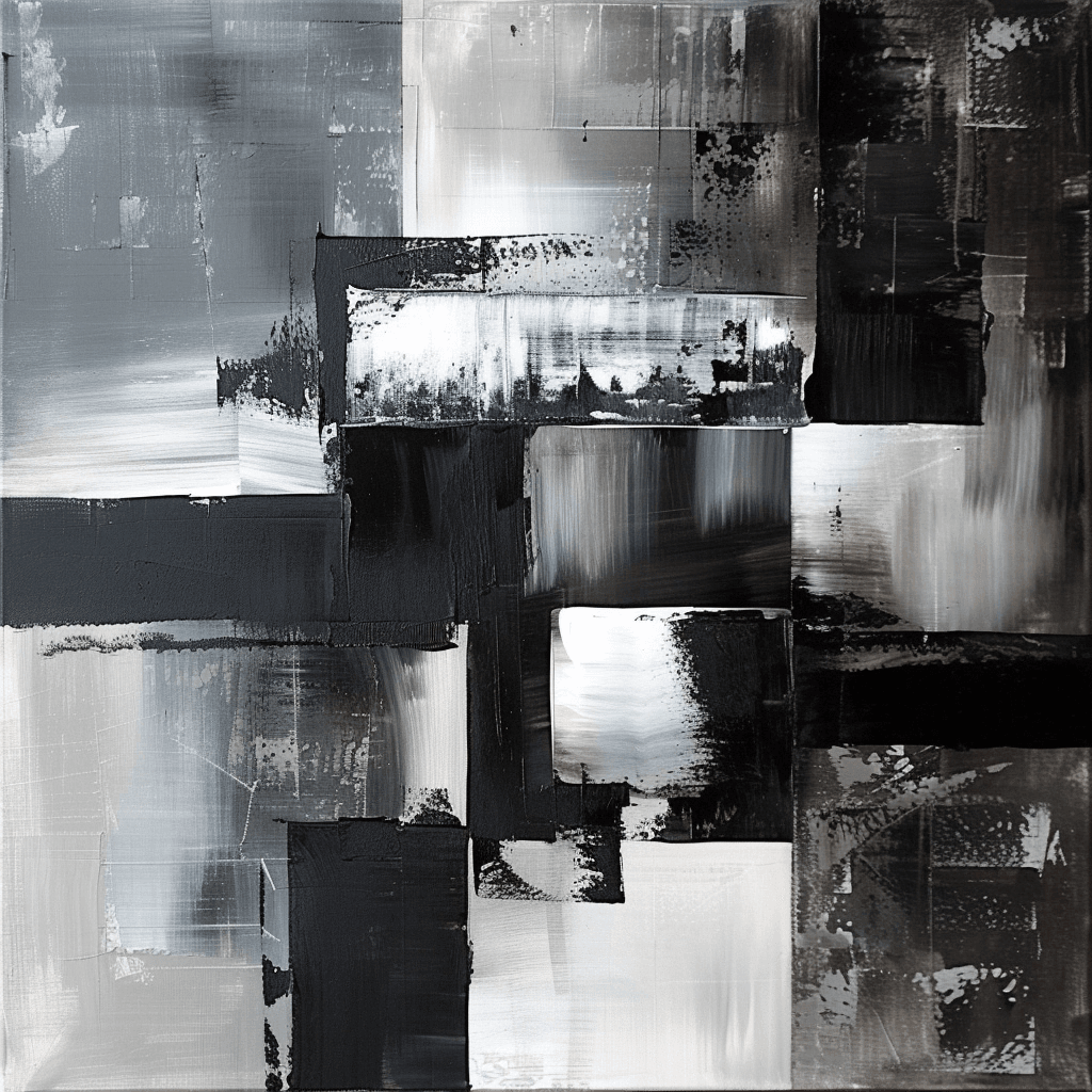 Monochrome Reflections Modren Wall Art - beink online art store