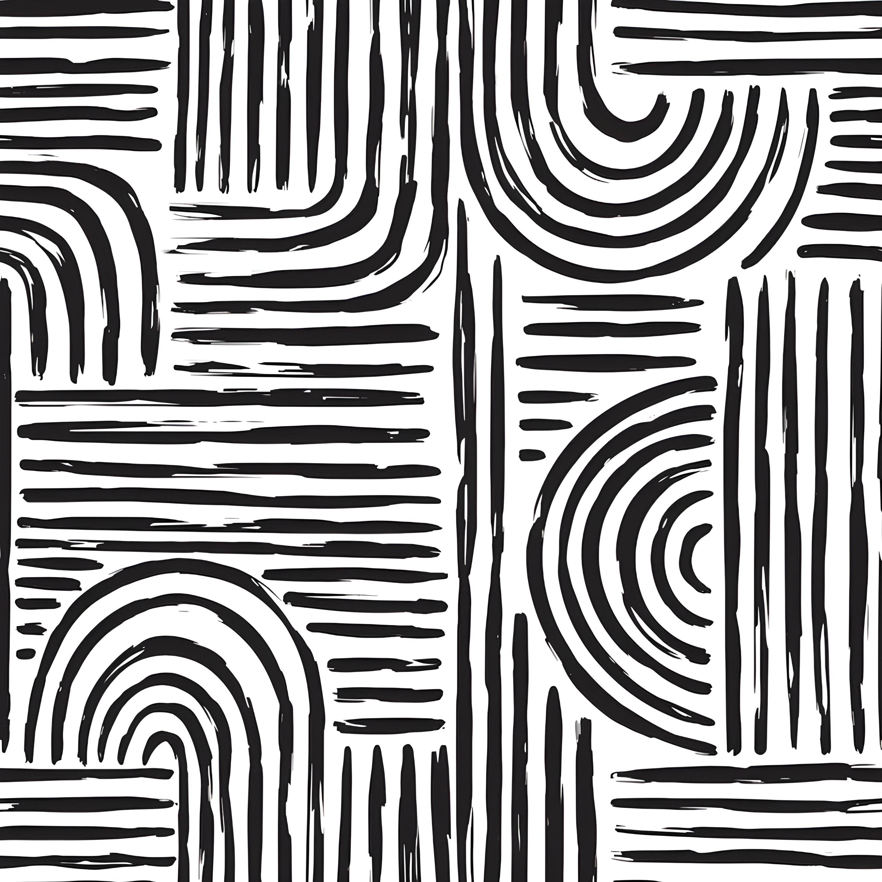 Hand Drawn Brush Strokes Wall Art - beink online art store