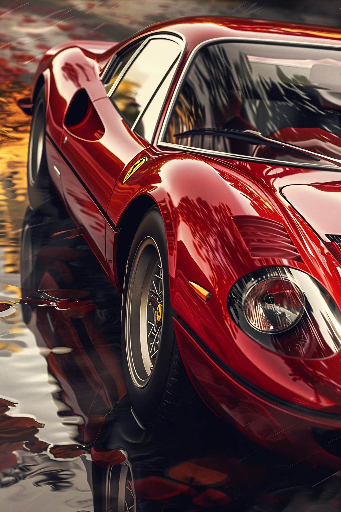 Ferrari Dino 246GT Wall Art - beink online art store