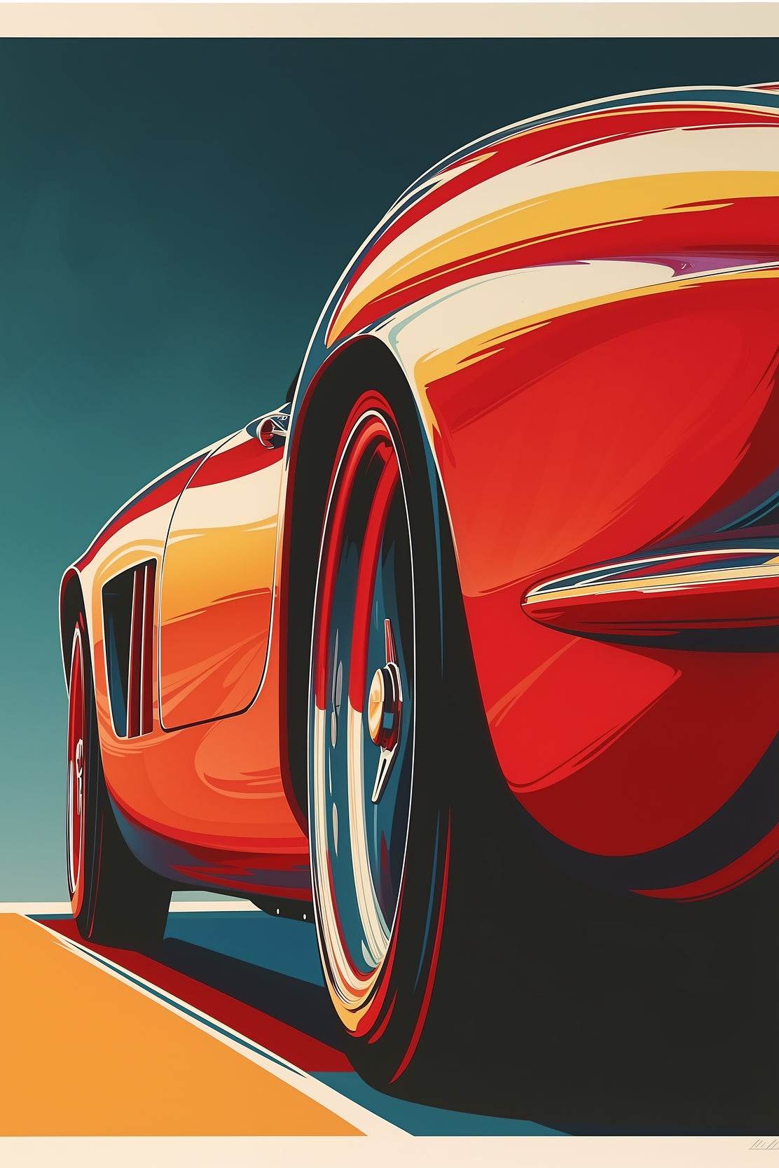 Ferrari 250 Wall Art - beink online art store