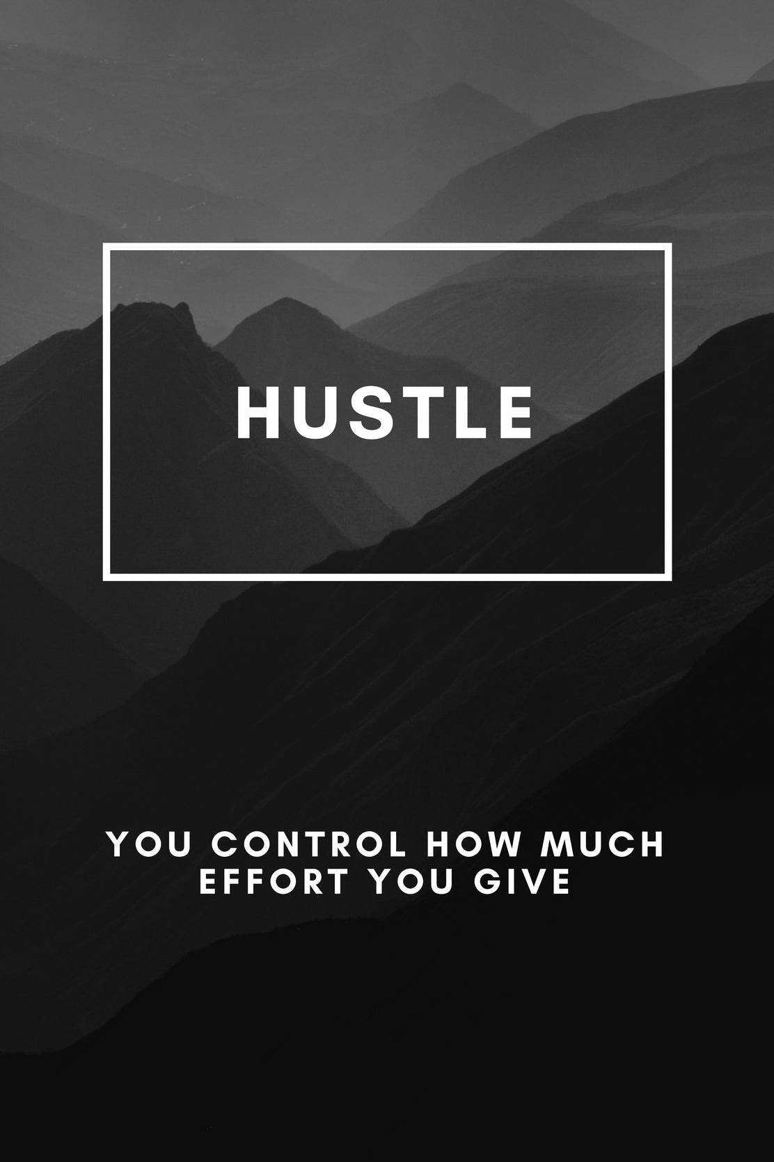 Hustle Mindset Motivational Wall Art - beink online art store