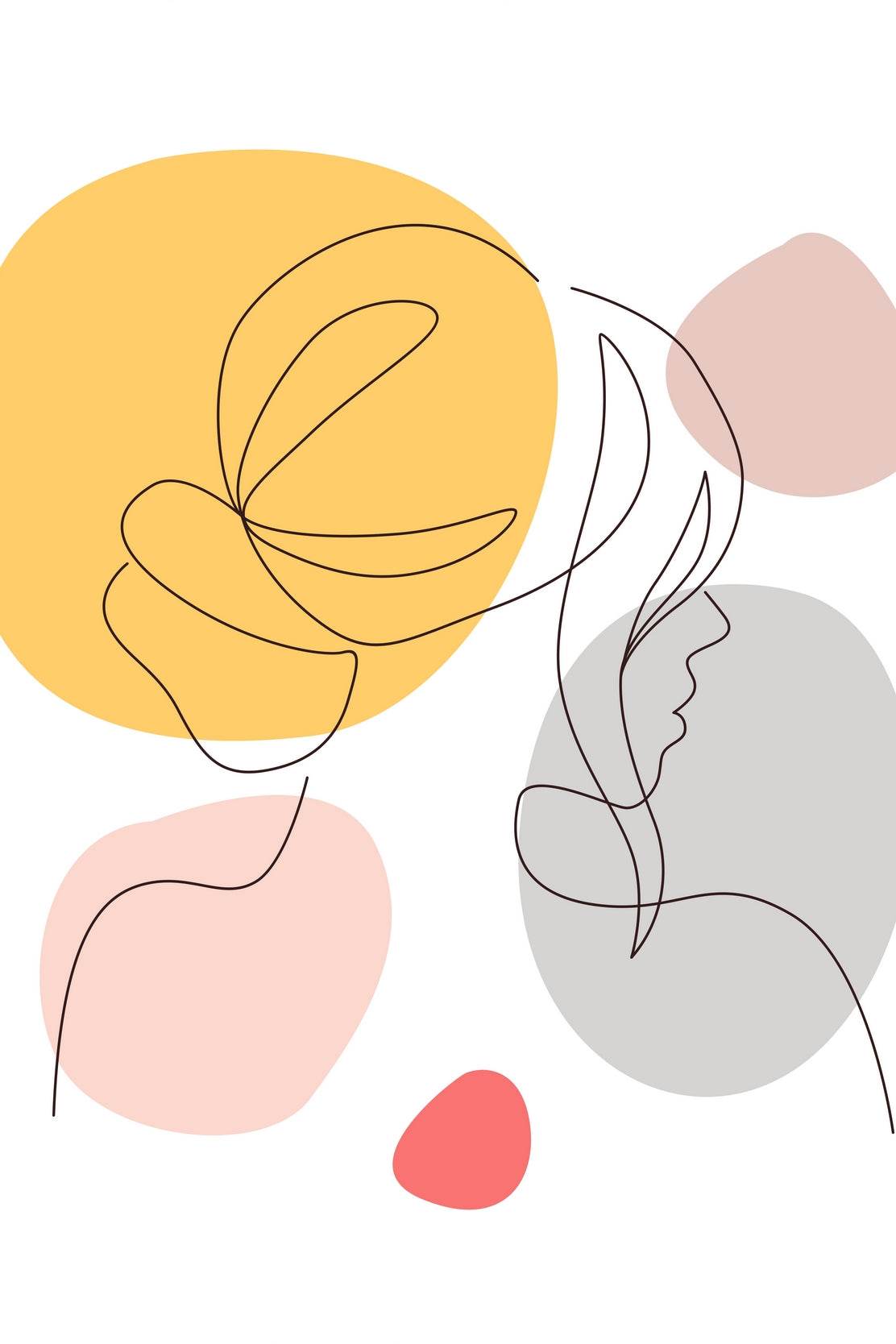 Minimal Female Design Wall Art - beink online art store