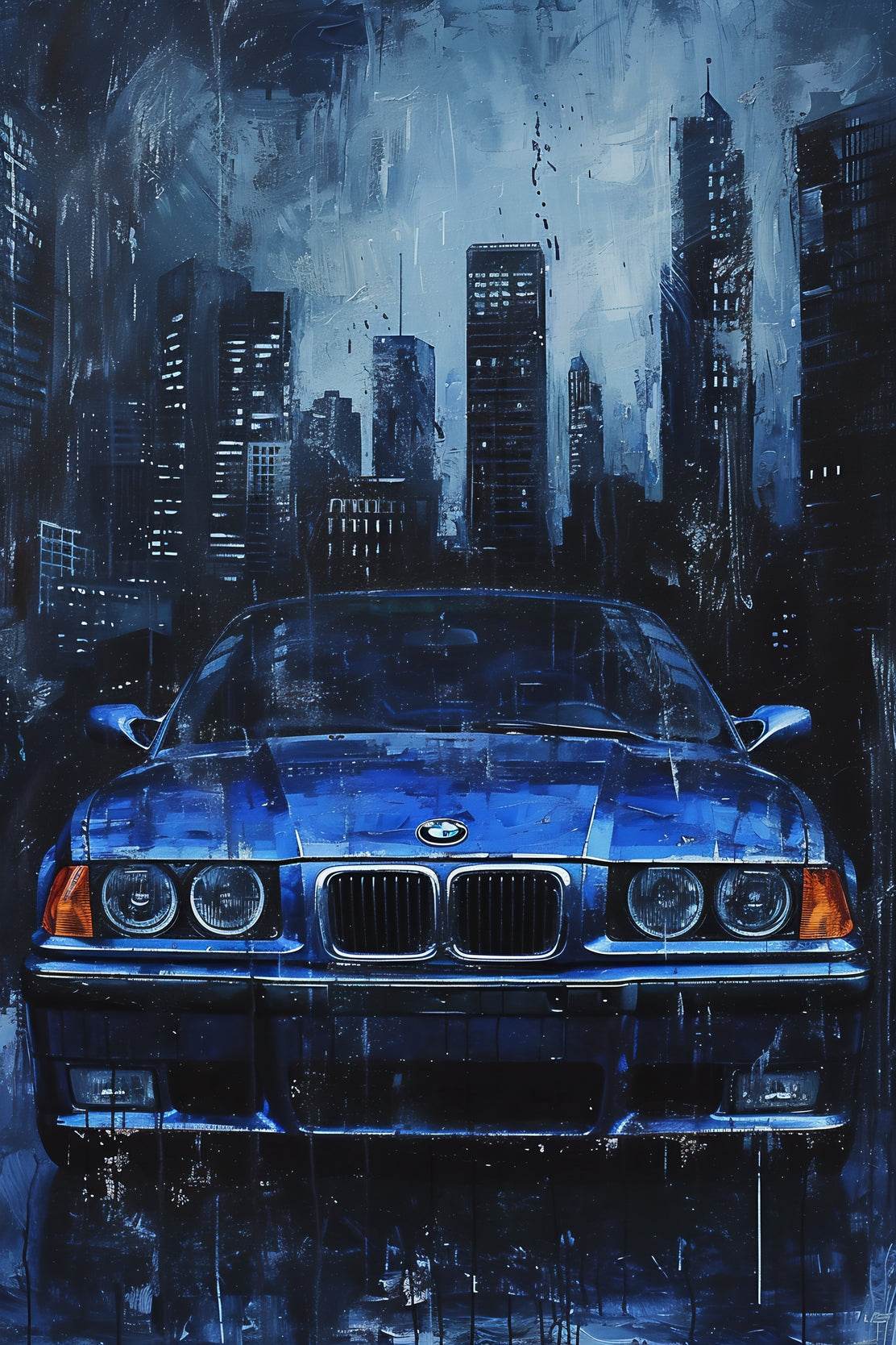 BMW Blue Wall Art - beink online art store