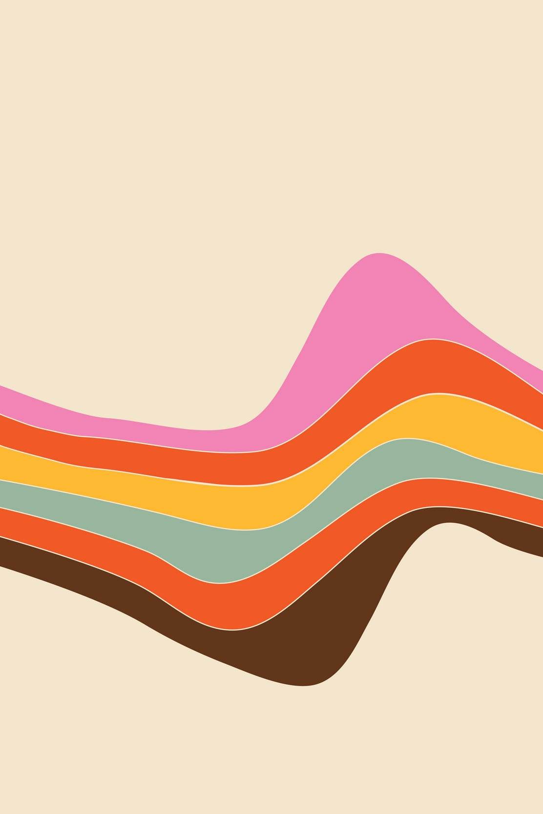 Colored Line Drawing Wall Art - beink online art store