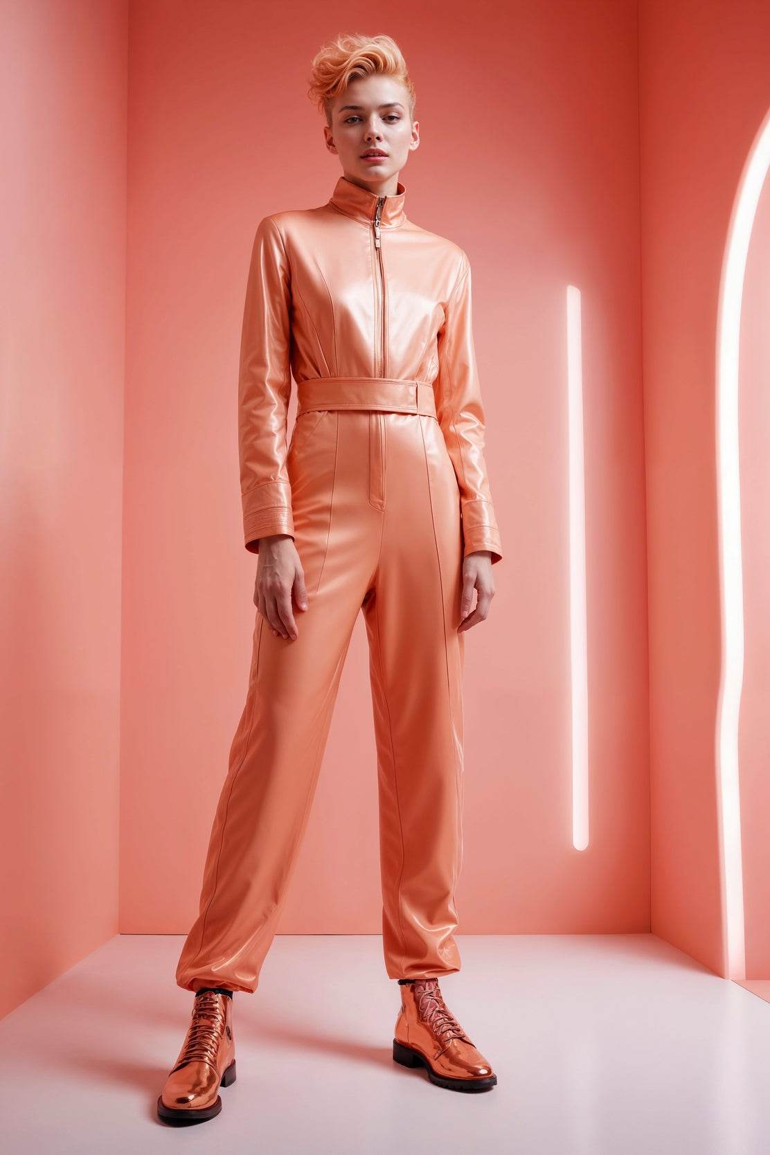 Lady Gaga Light Orange Dress Wall Art - beink online art store