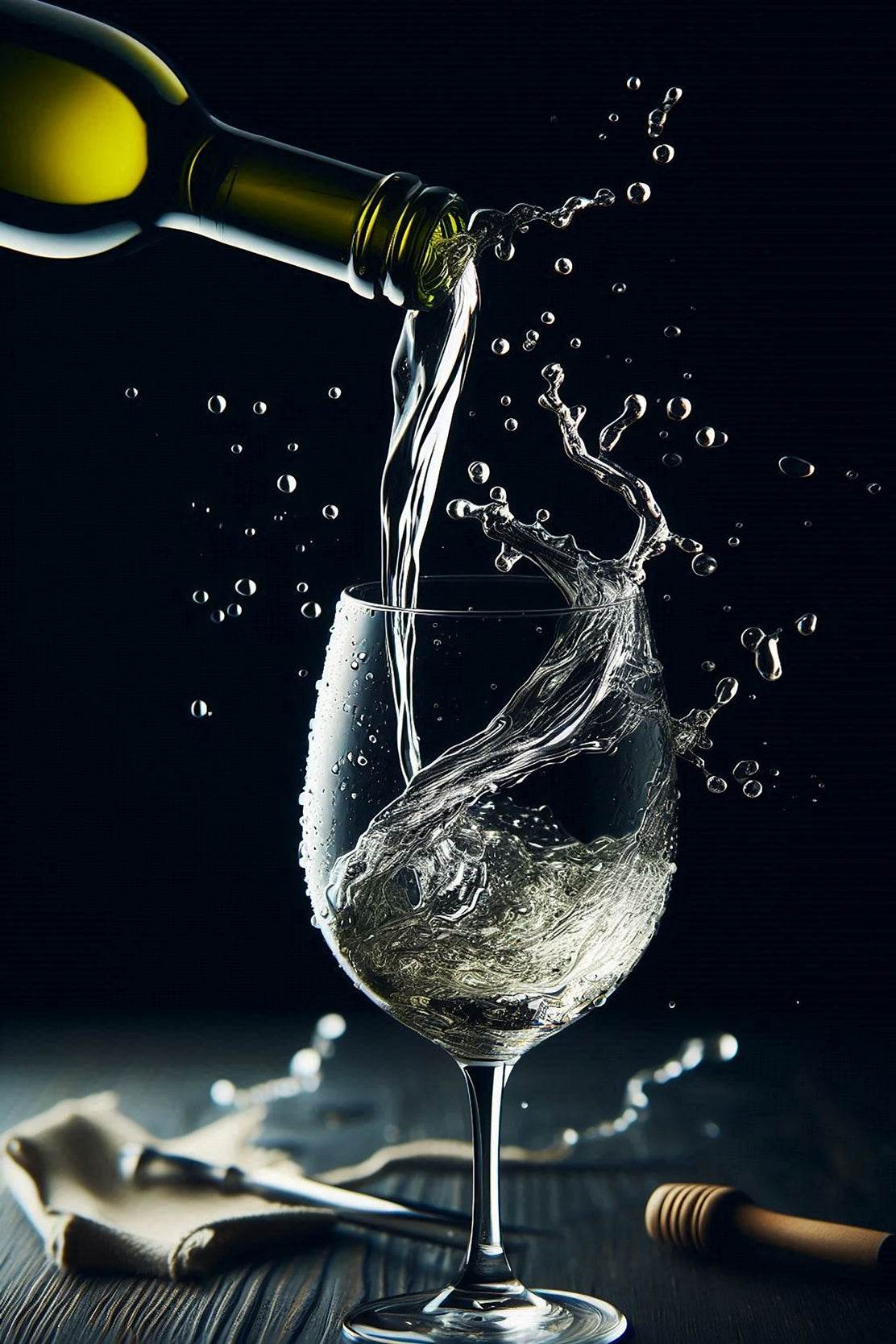 Pouring a Drink Into a Glass Wall Art - beink online art store