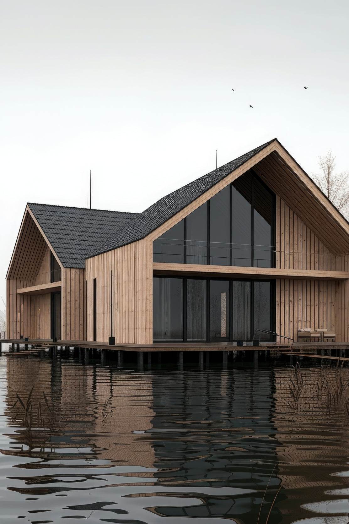 House On Lake Wall Art - beink online art store