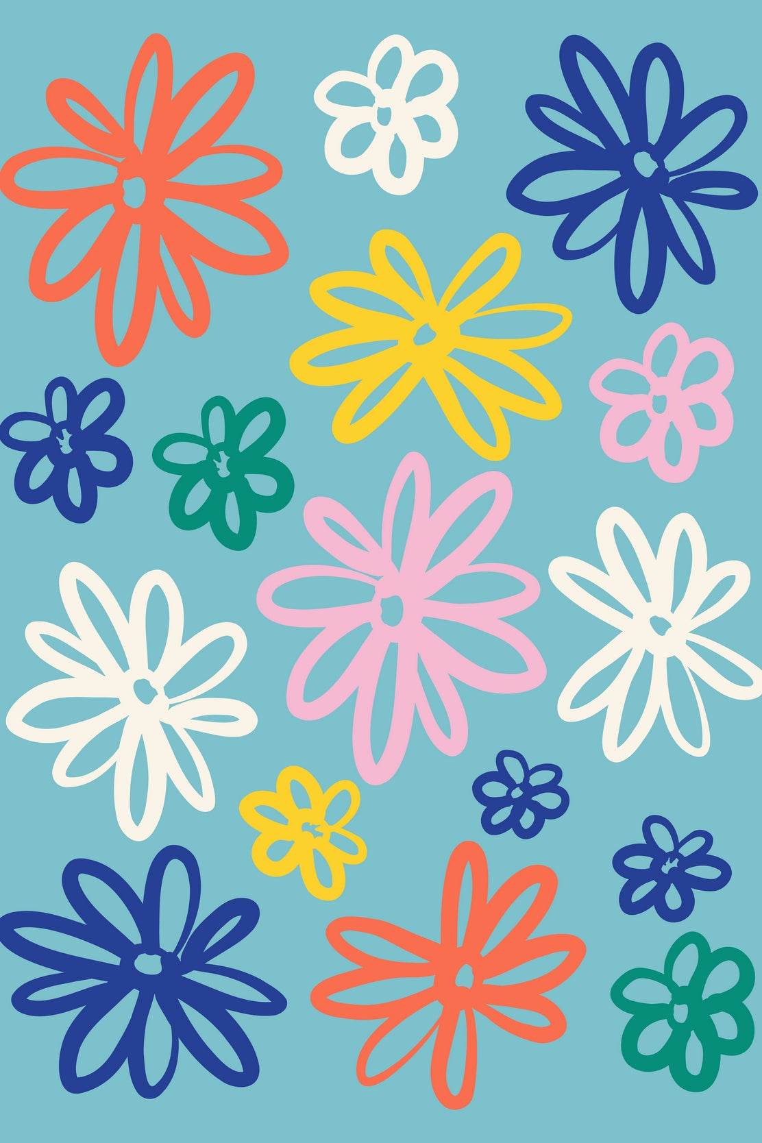 Painting The Leaves of The Spoon Flower Wall Art - beink online art store