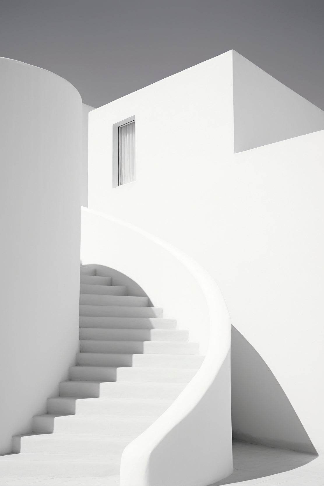 White Walkway Arch Wall Art - beink online art store