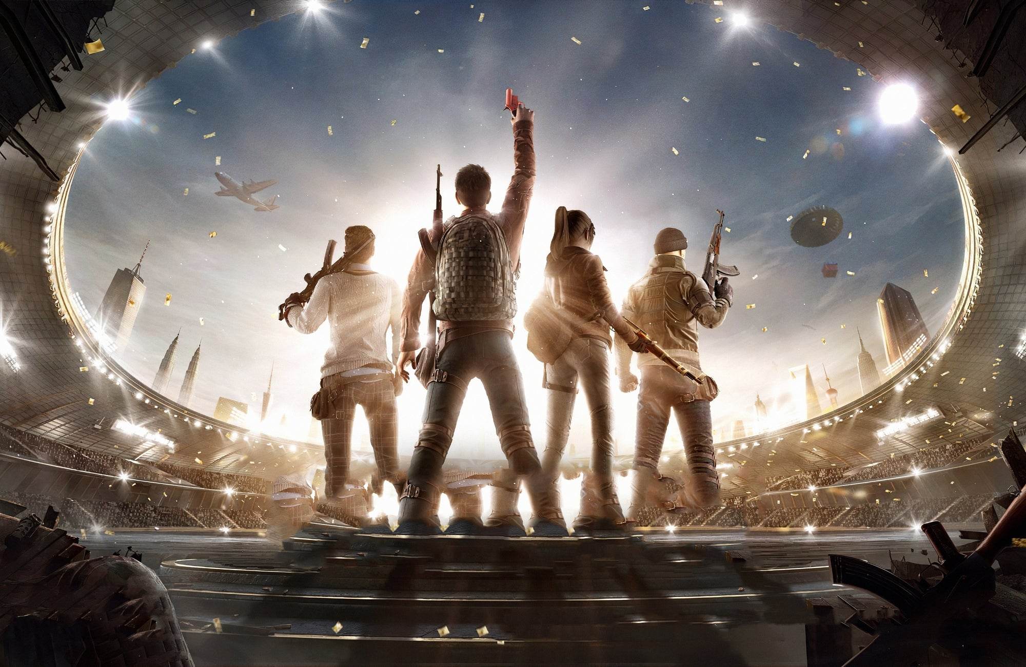 PUBG in Stadium Gaming Wall Art - beink online art store