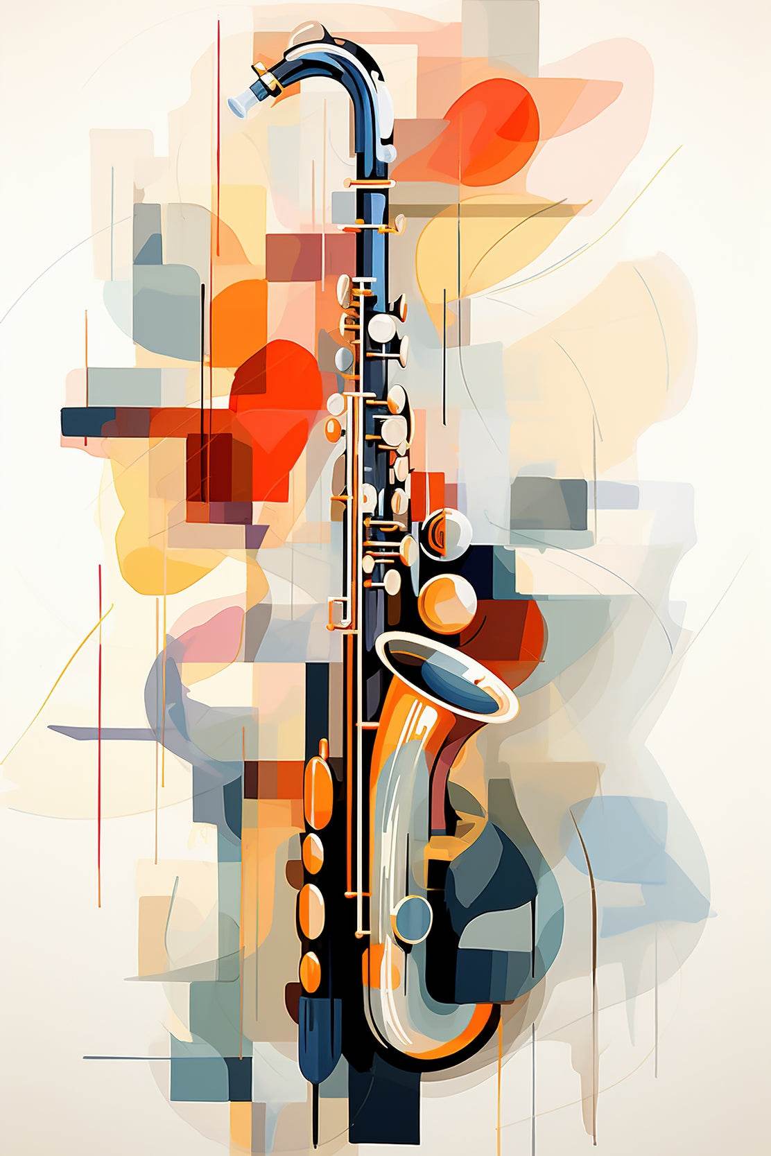 Violin Watercolor Painting Wall Art - beink online art store