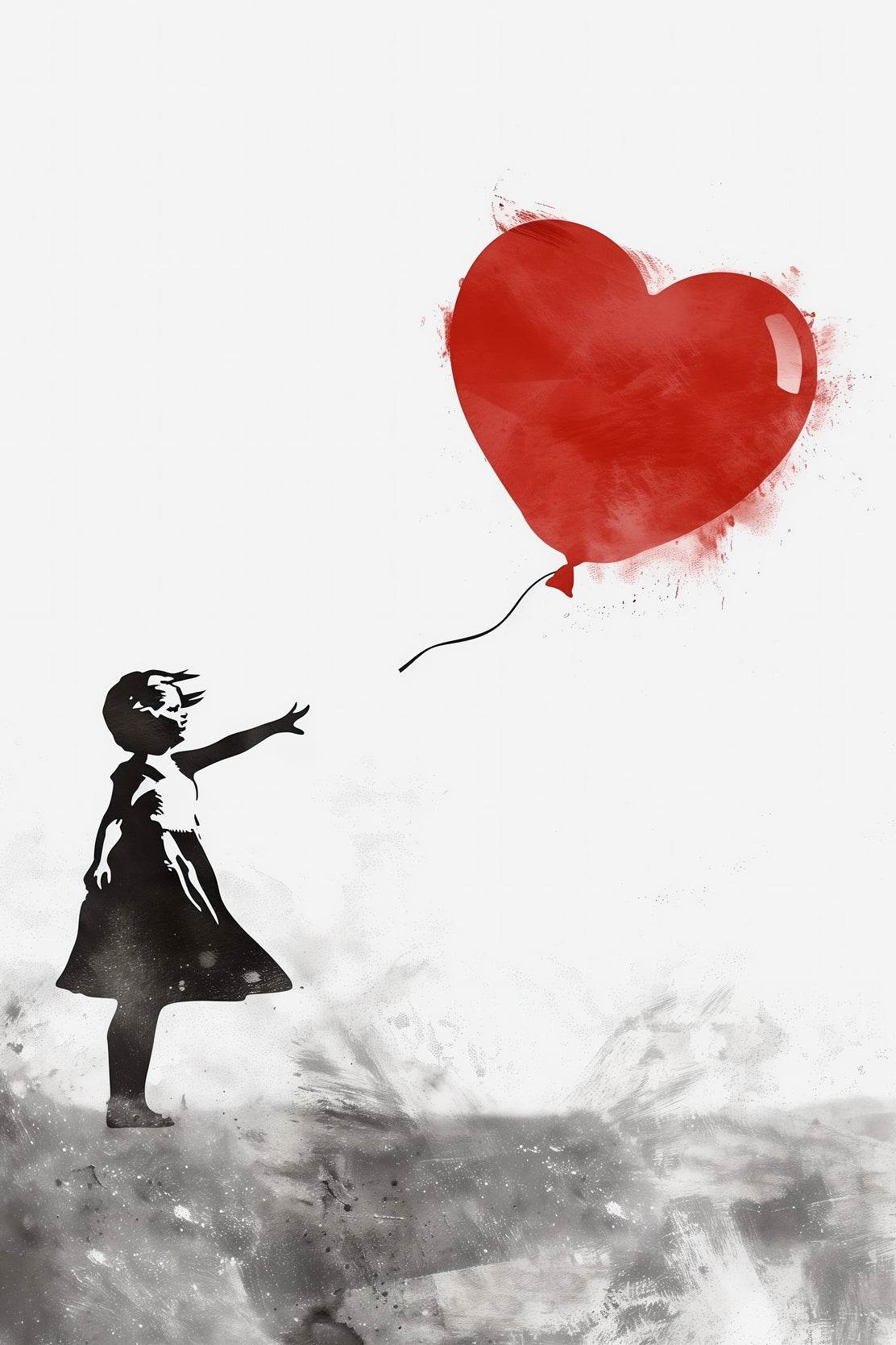 Balloon Girl Wall Art - beink online art store