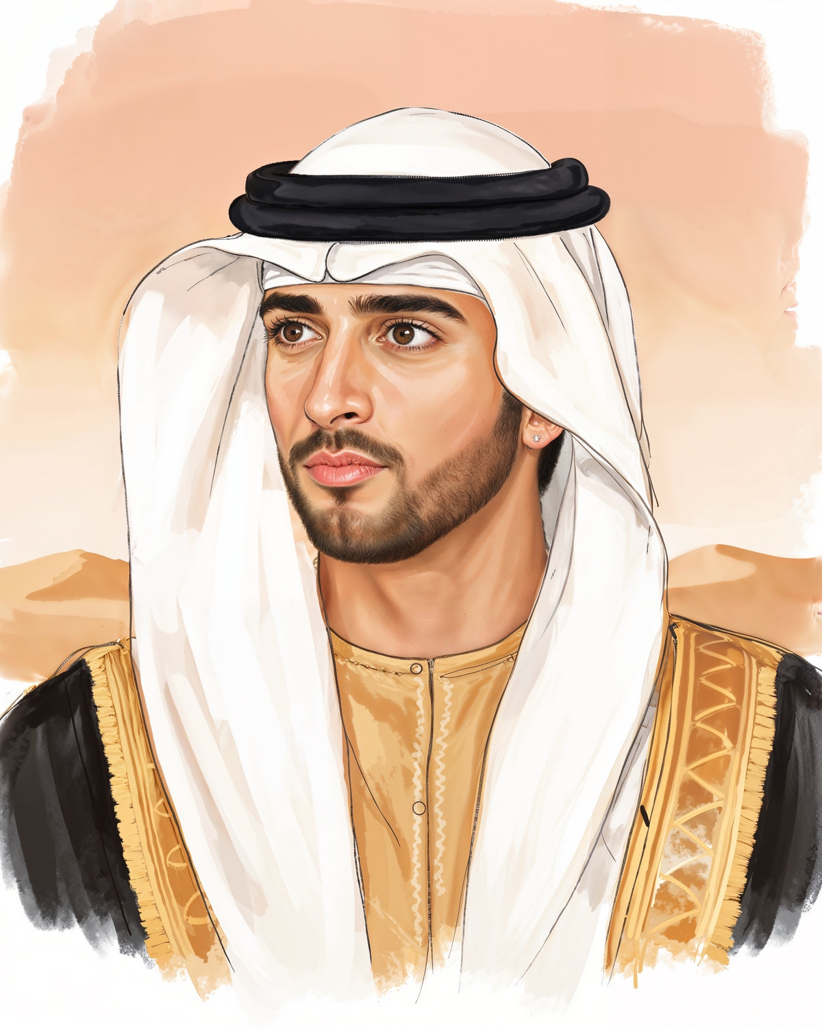 His Highness Sheikh Hamdan bin Mohammed bin Rashid Al Maktoum Artwork