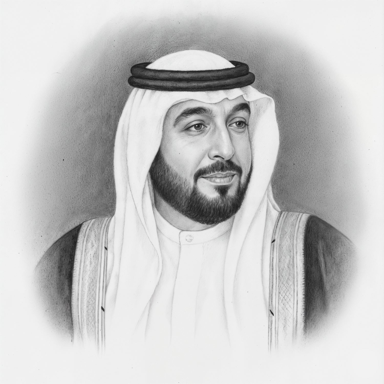 His Highness Sheikh Khalifa Bin Zayed Al Nahyan Art Print