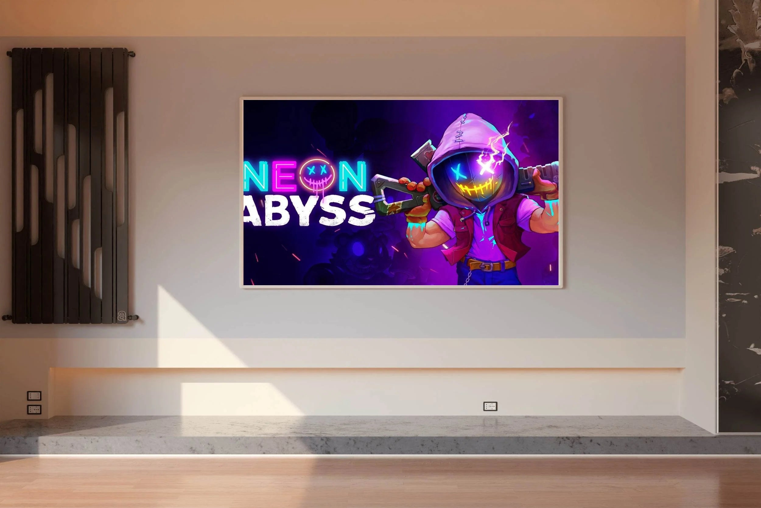 Neon Abyss Gaming Wall Art - beink online art store