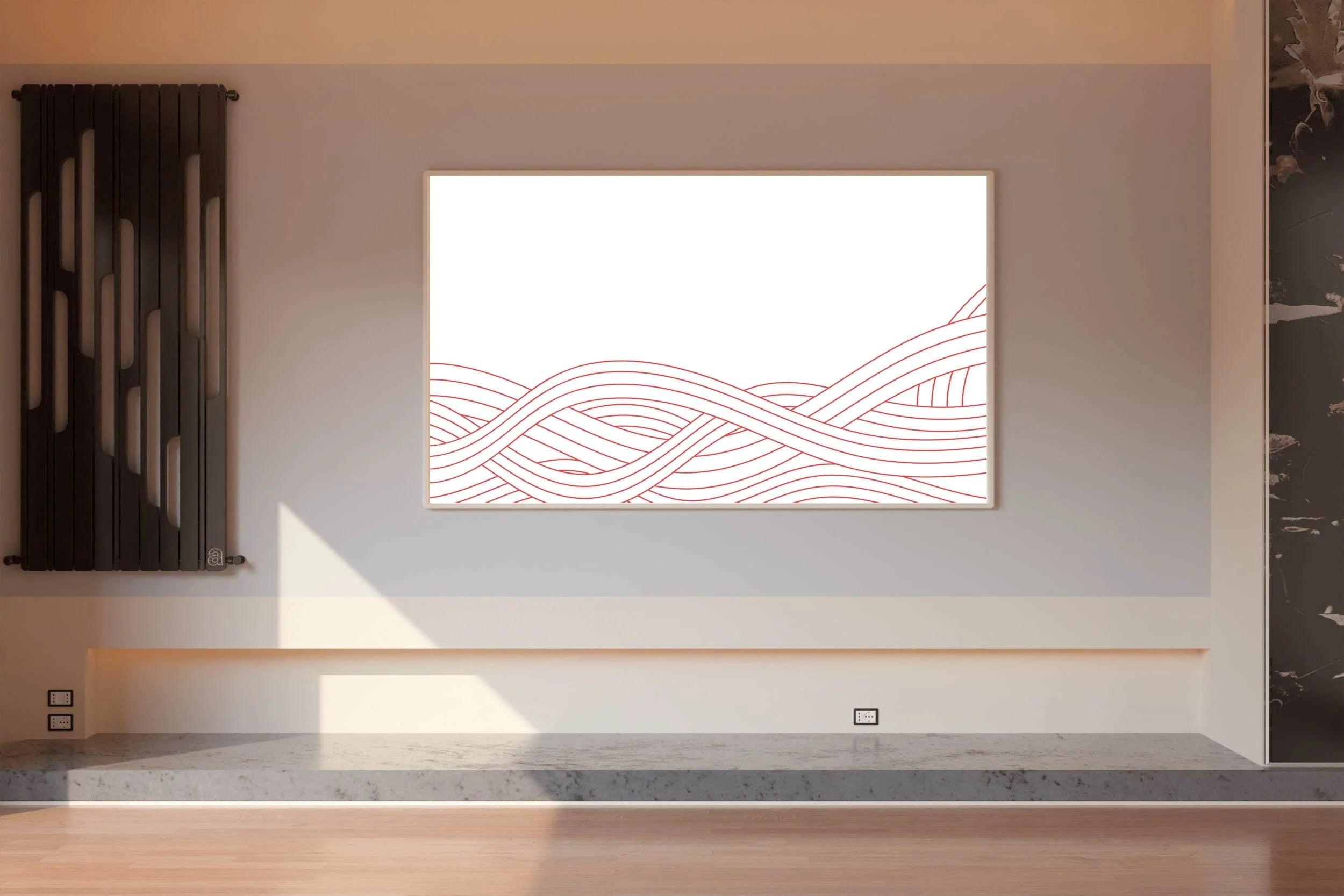 Lntertwined Wavy Line Art - beink online art store
