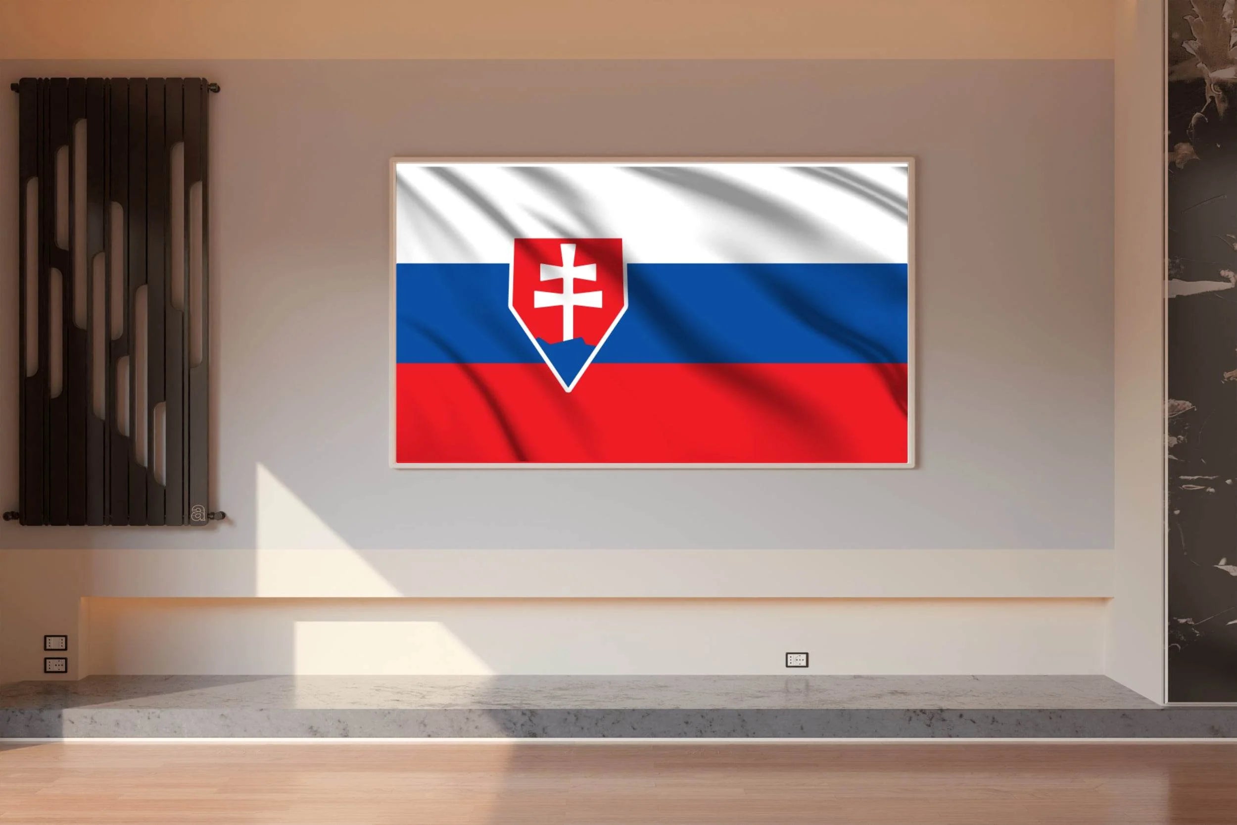 Slovakia National Flag Wall Art - beink online art store