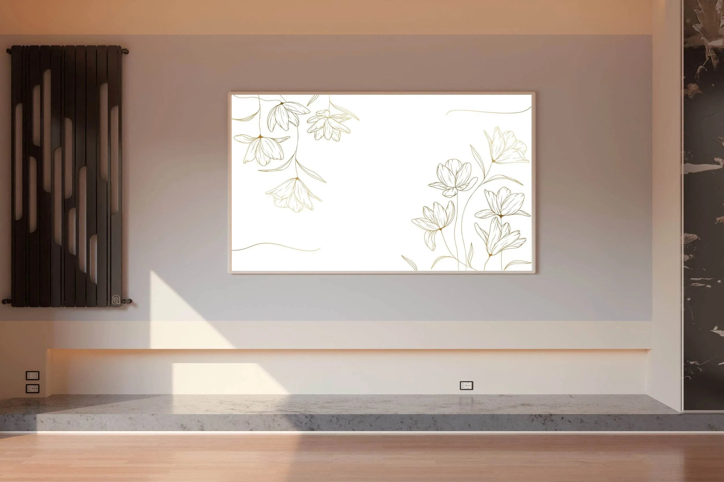 Hand Drawn Flowers Wall Art - beink online art store