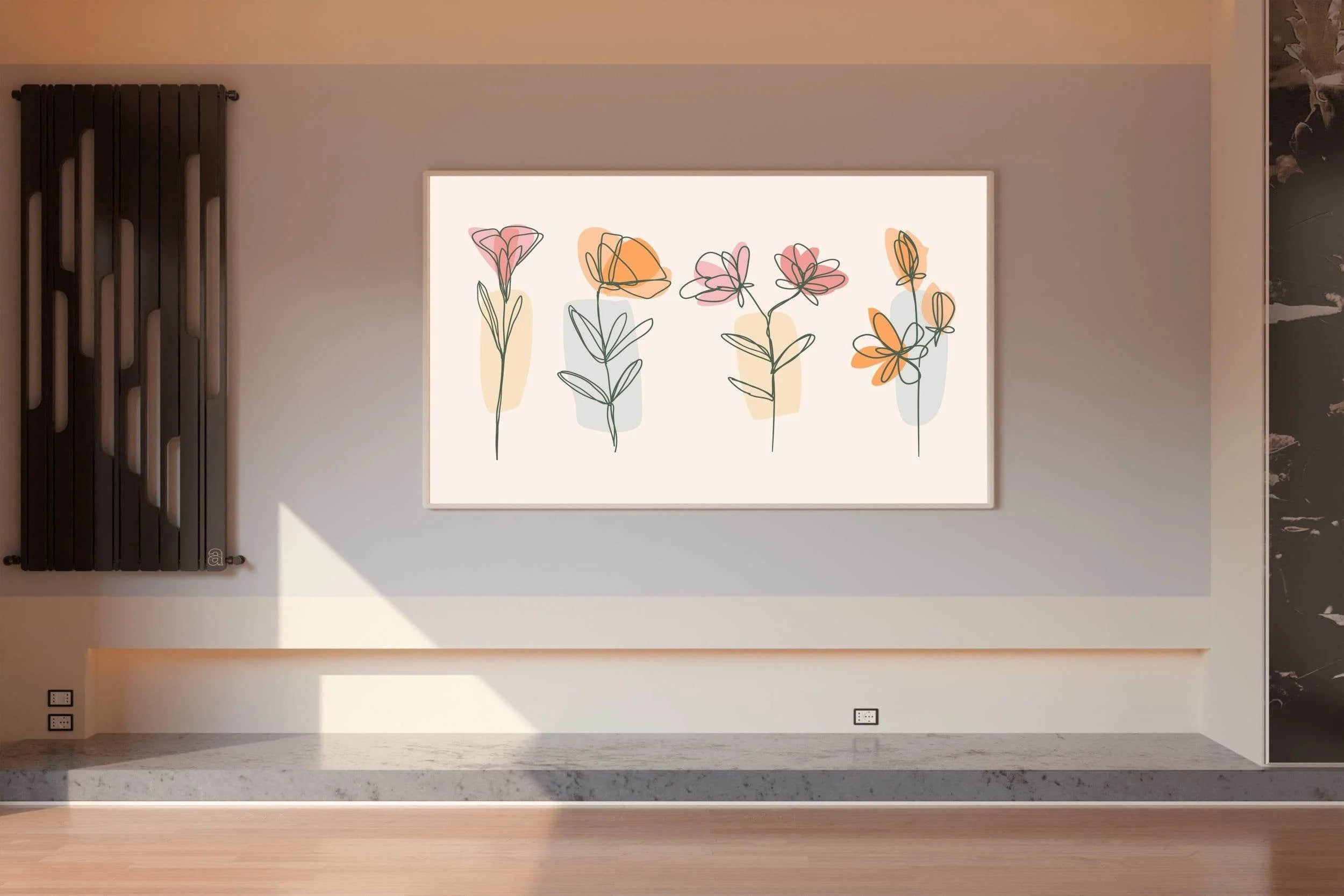 Tropical Broadleaf Flowers Wall Art - beink online art store