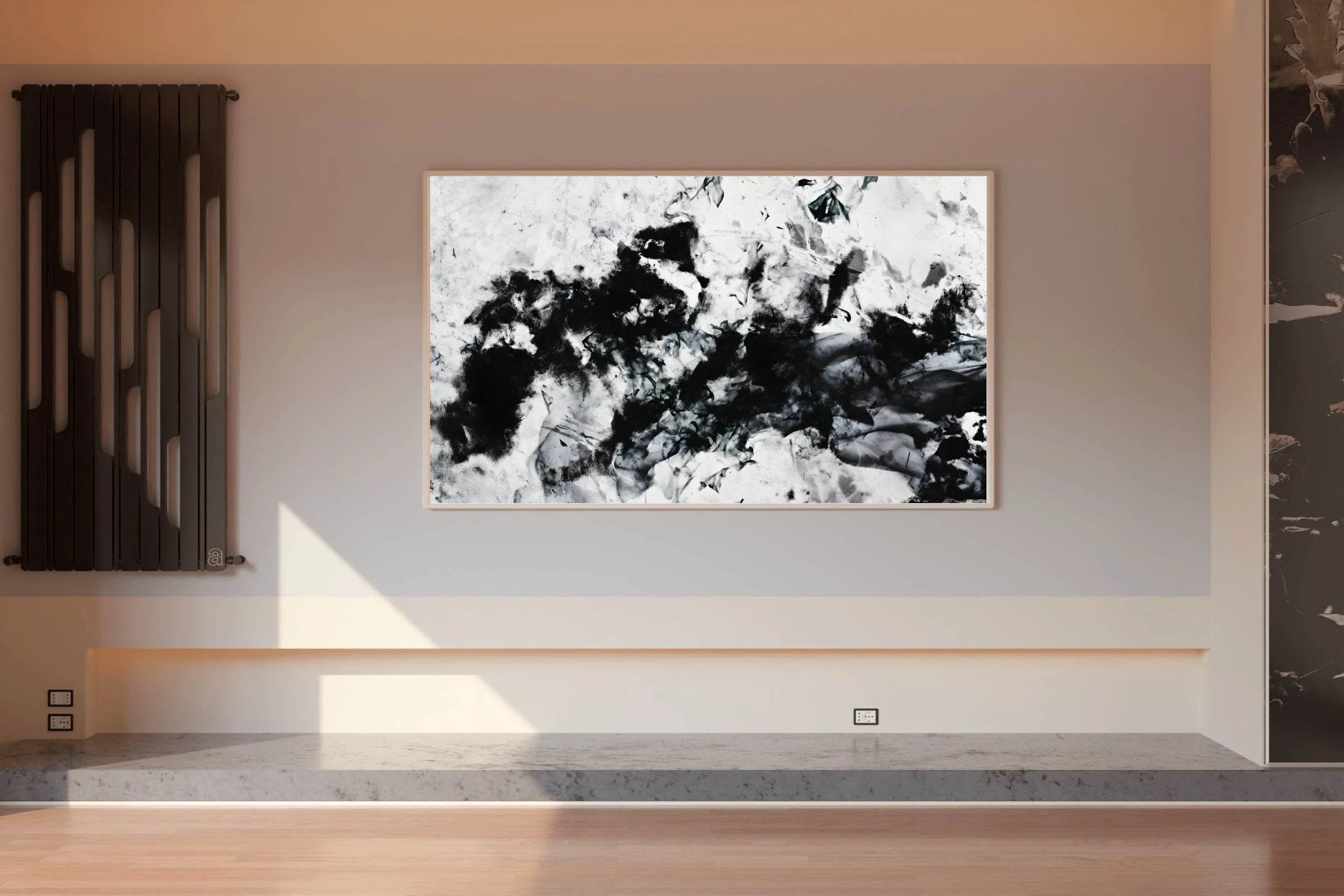 Black and White Ink Blots Wall Art - beink online art store