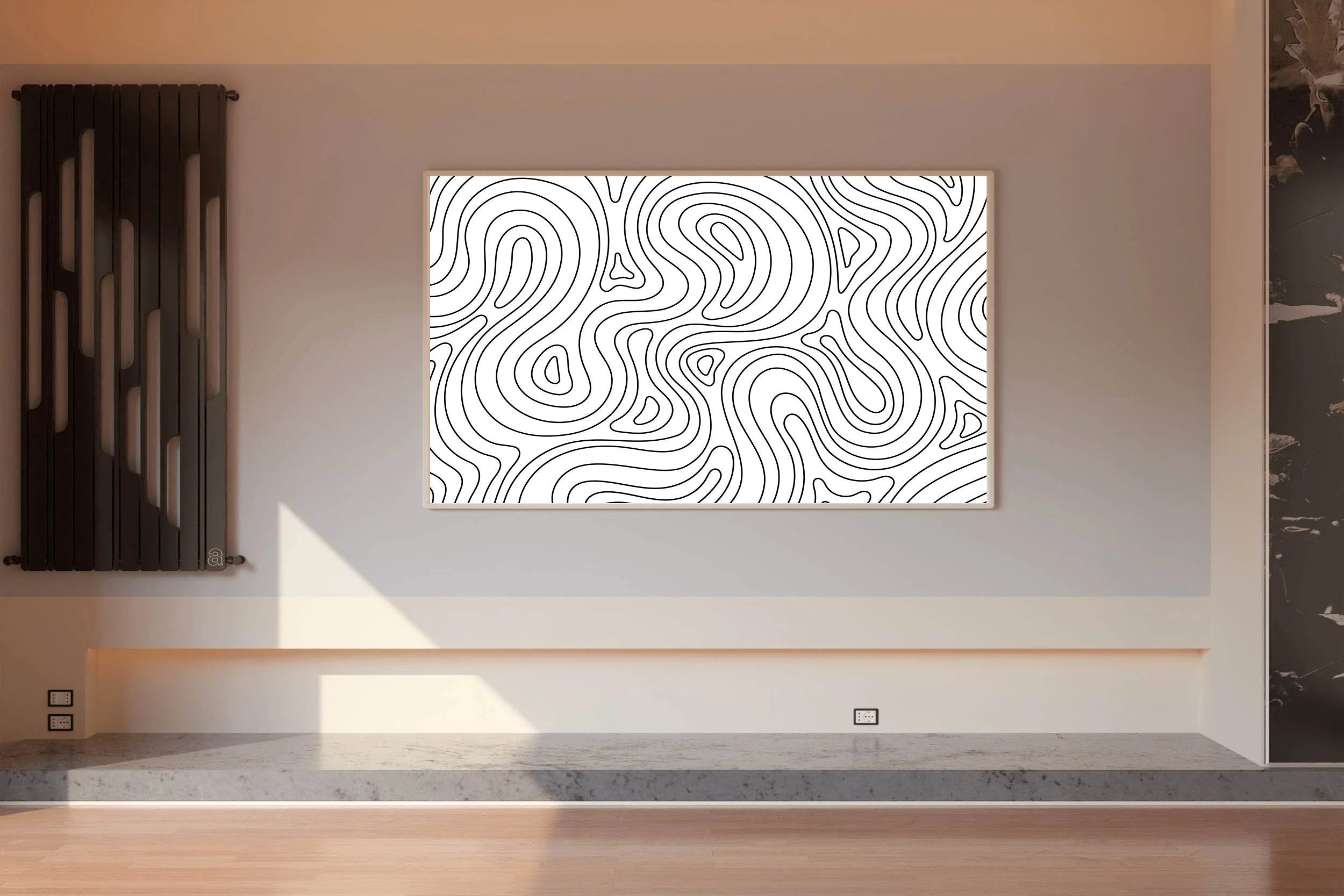 Random Lines Abstrat Wall Art - beink online art store