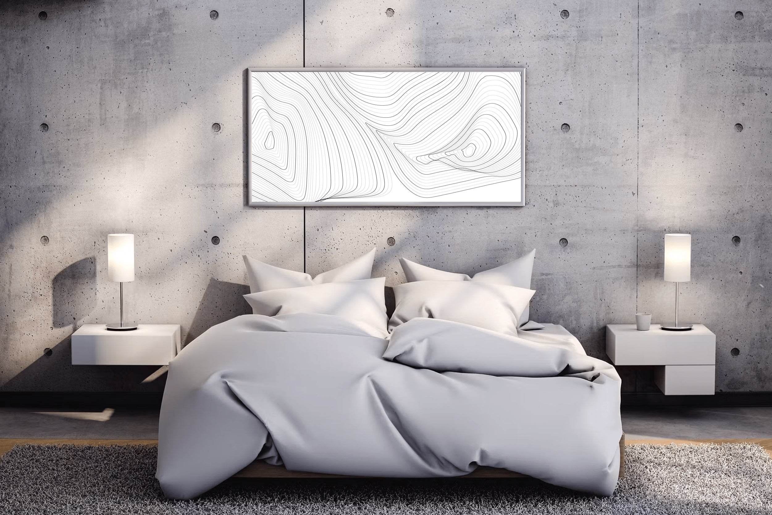 Curved Lines Wall Art - beink online art store