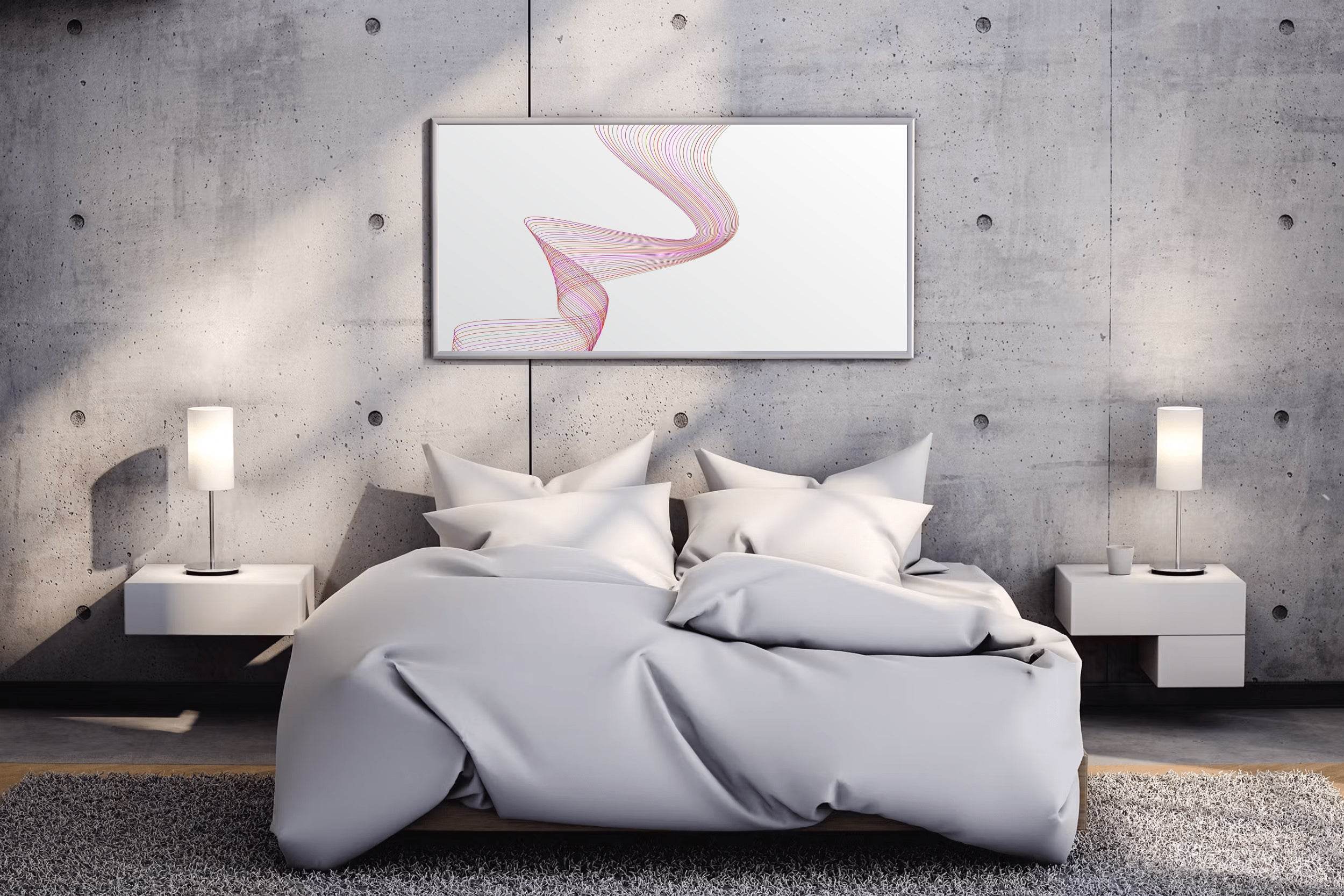 Wrapped Diagonal Stripped Abstract Wall Art - beink online art store