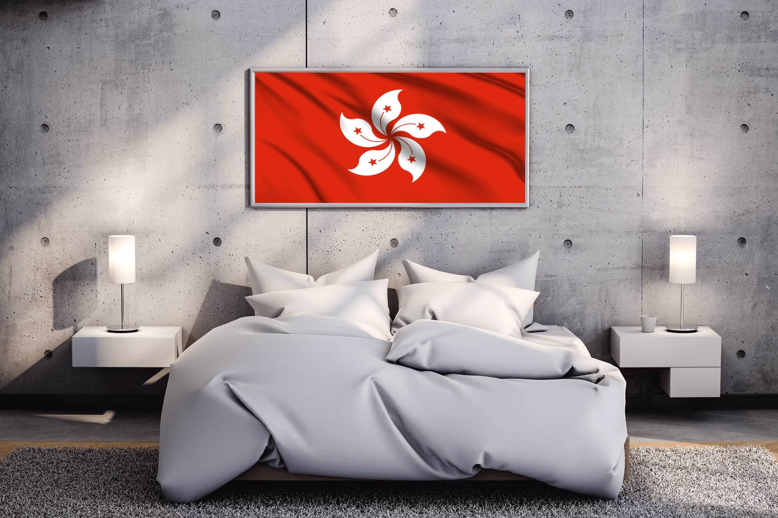 Hong Kong National Flag Wall Art - beink online art store
