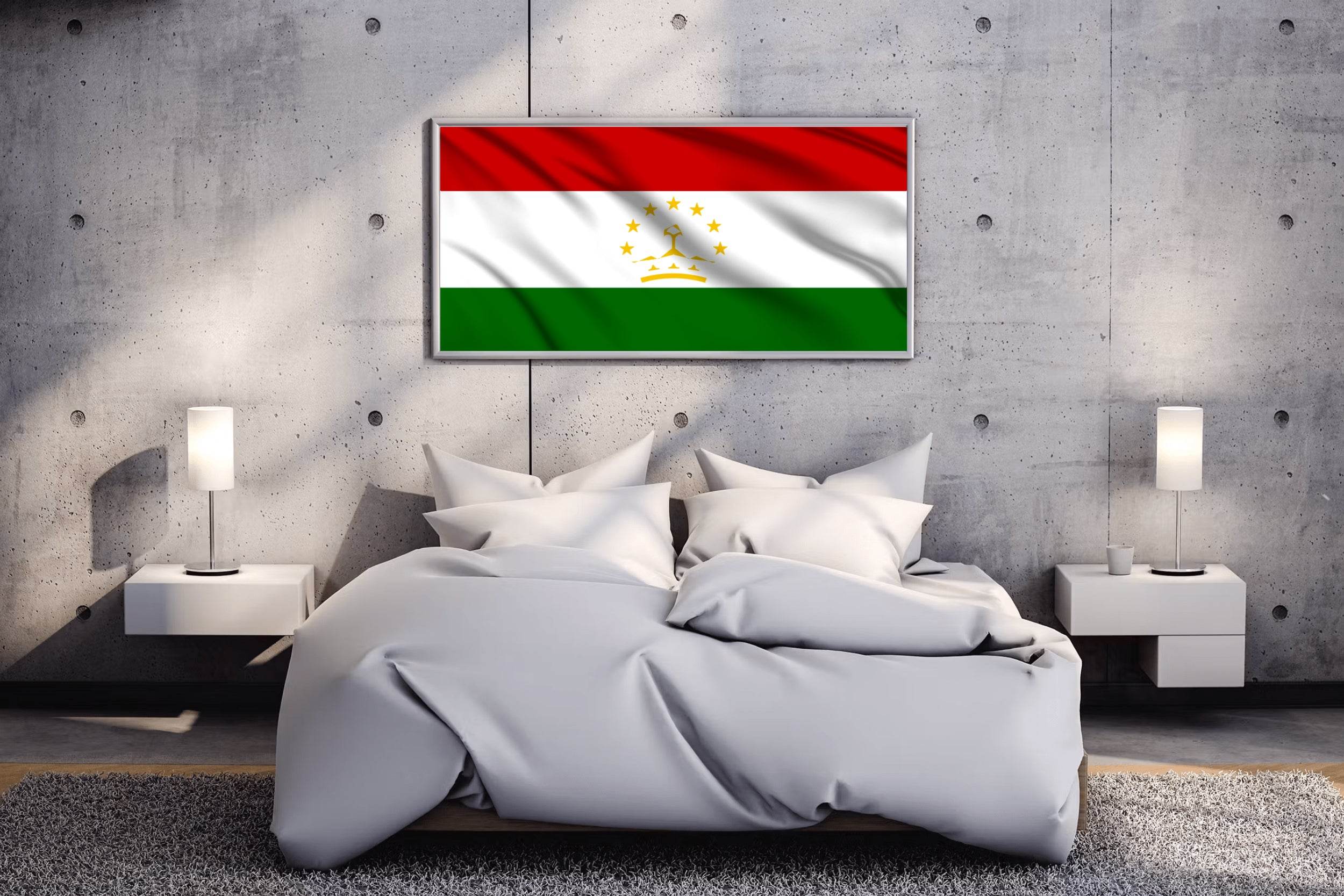 Tajikistan National Flag Wall Art - beink online art store