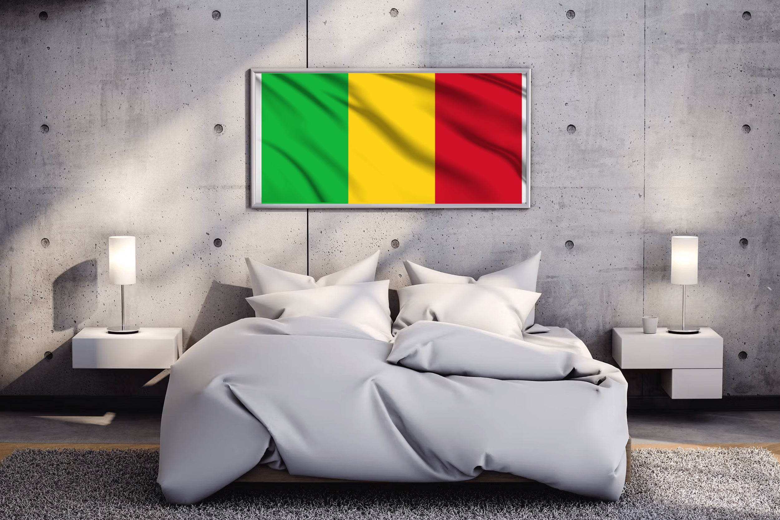 Mali National Flag Wall Art - beink online art store