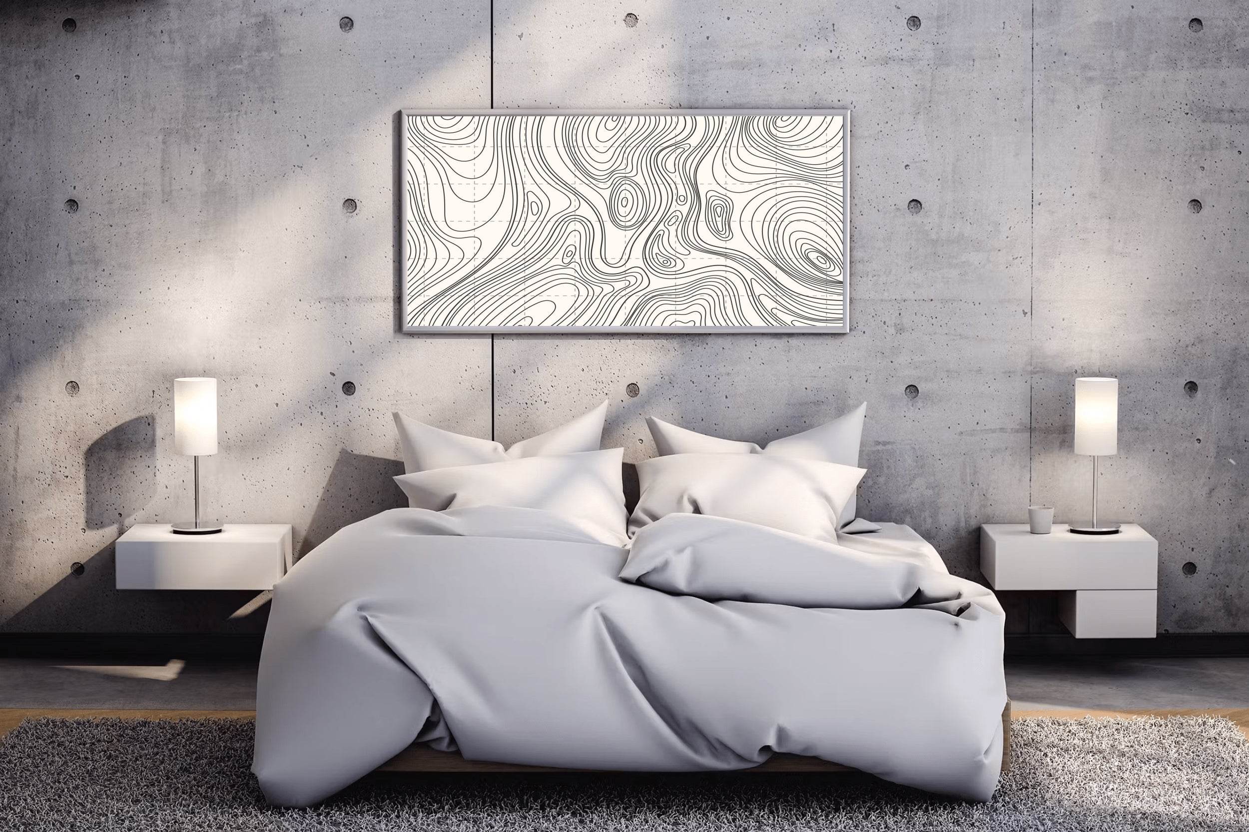 Outstanding Topography Line Art - beink online art store