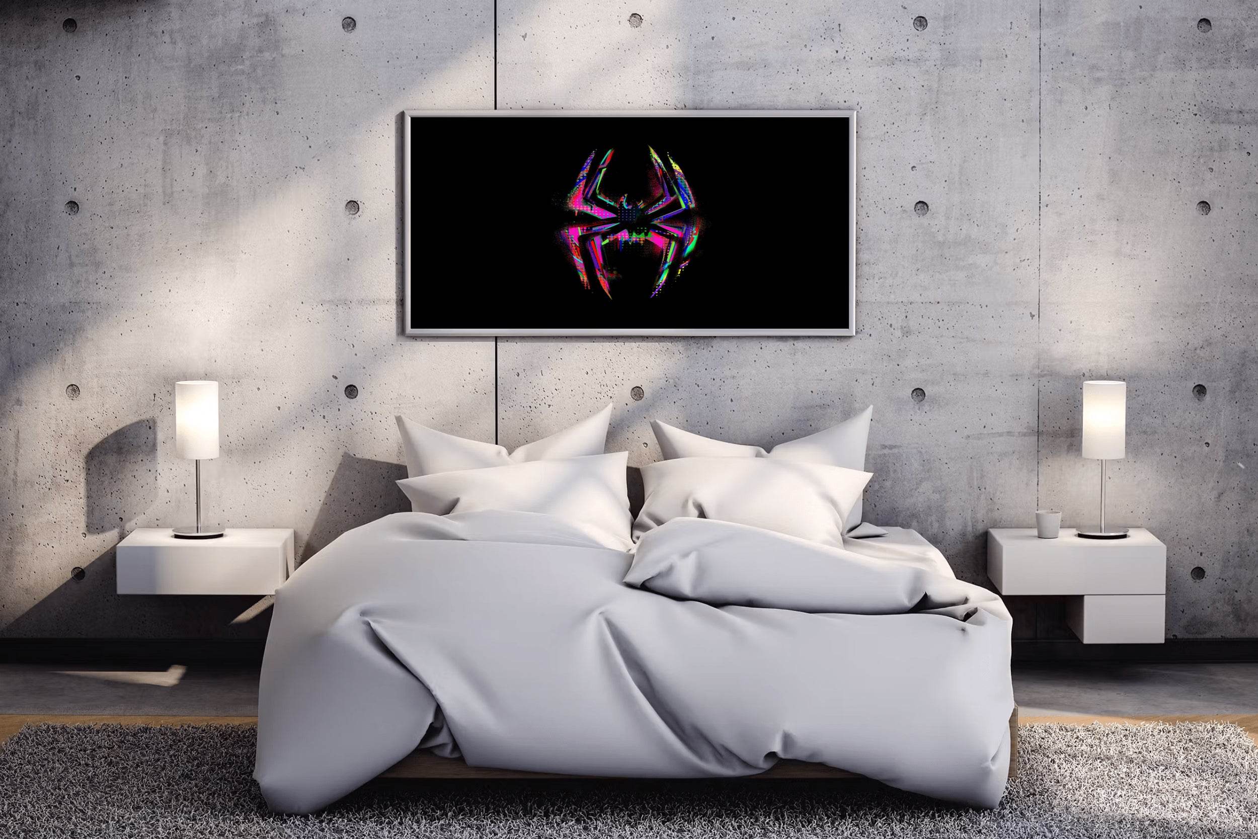 Spider-Man Glitch Logo Wall Art - beink online art store