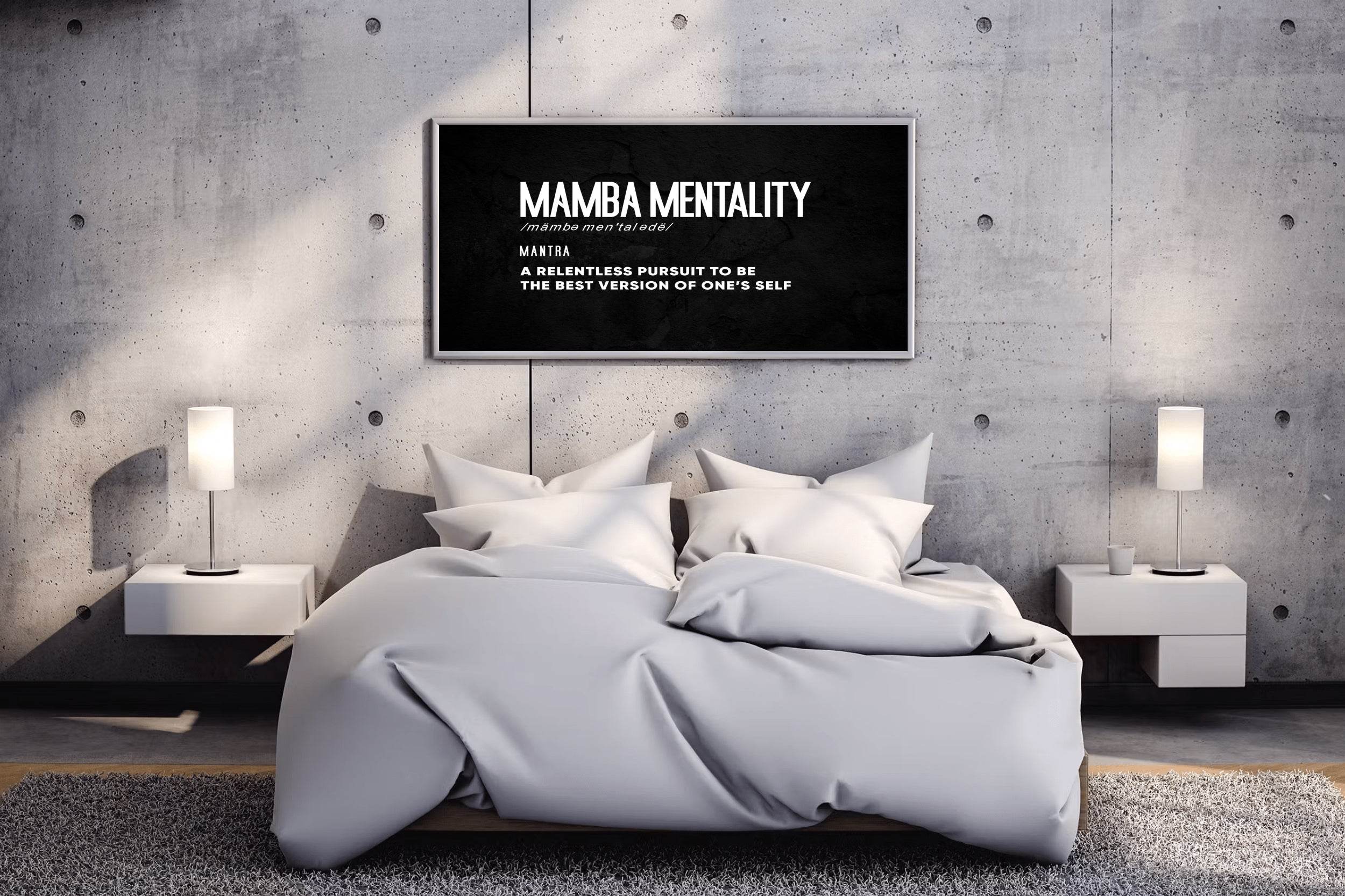 Mamba Mentality Motivational Wall Art - beink online art store