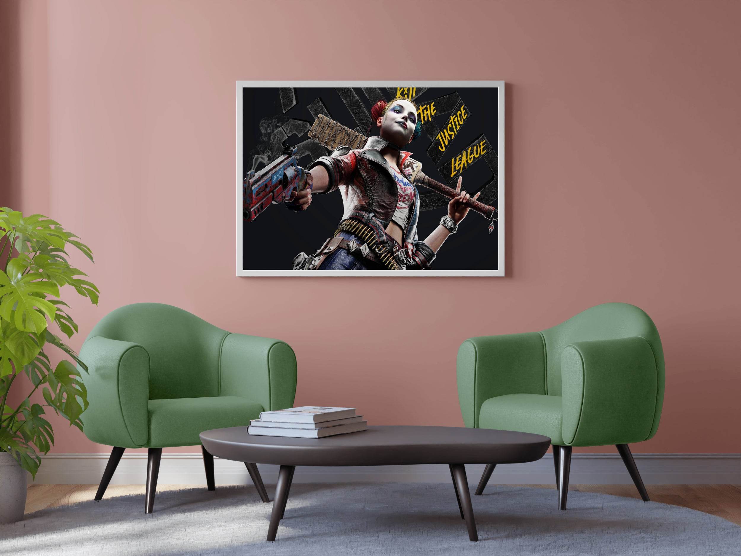 Harley Quinn Gaming Wall Art - beink online art store