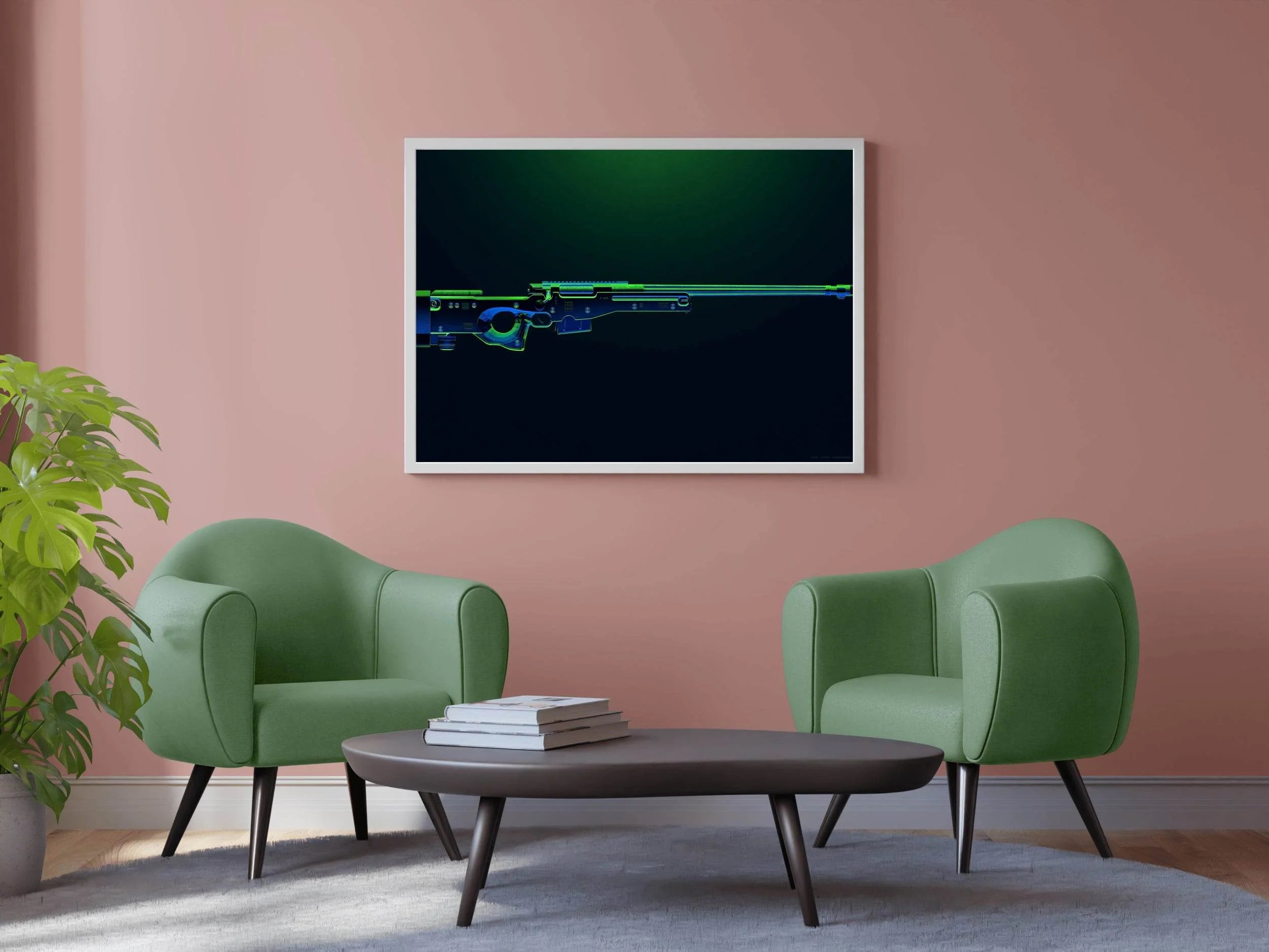 PUBG Weapon Gaming Wall Art - beink online art store