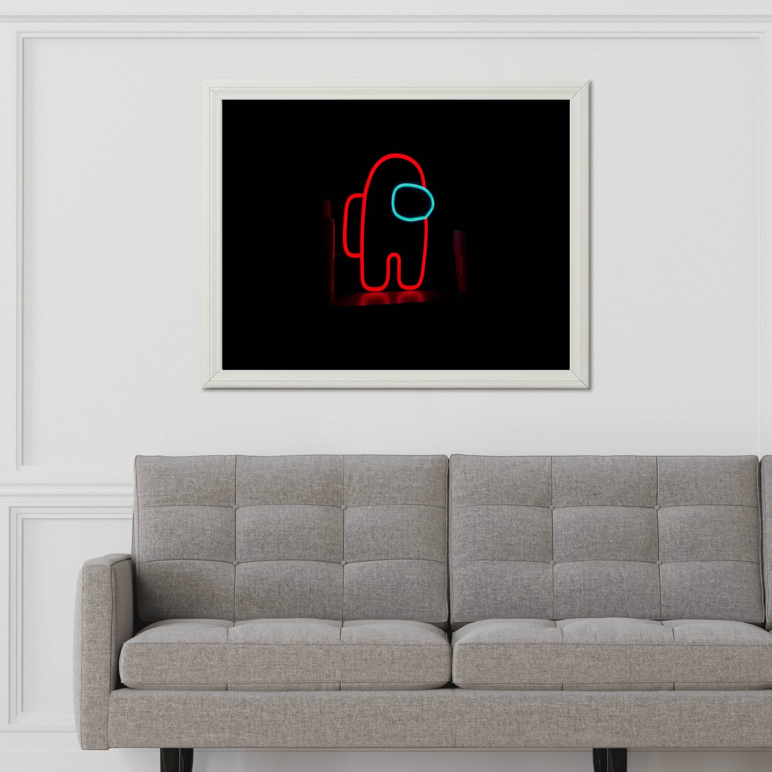 Neon Among us Gaming Wall Art - beink online art store