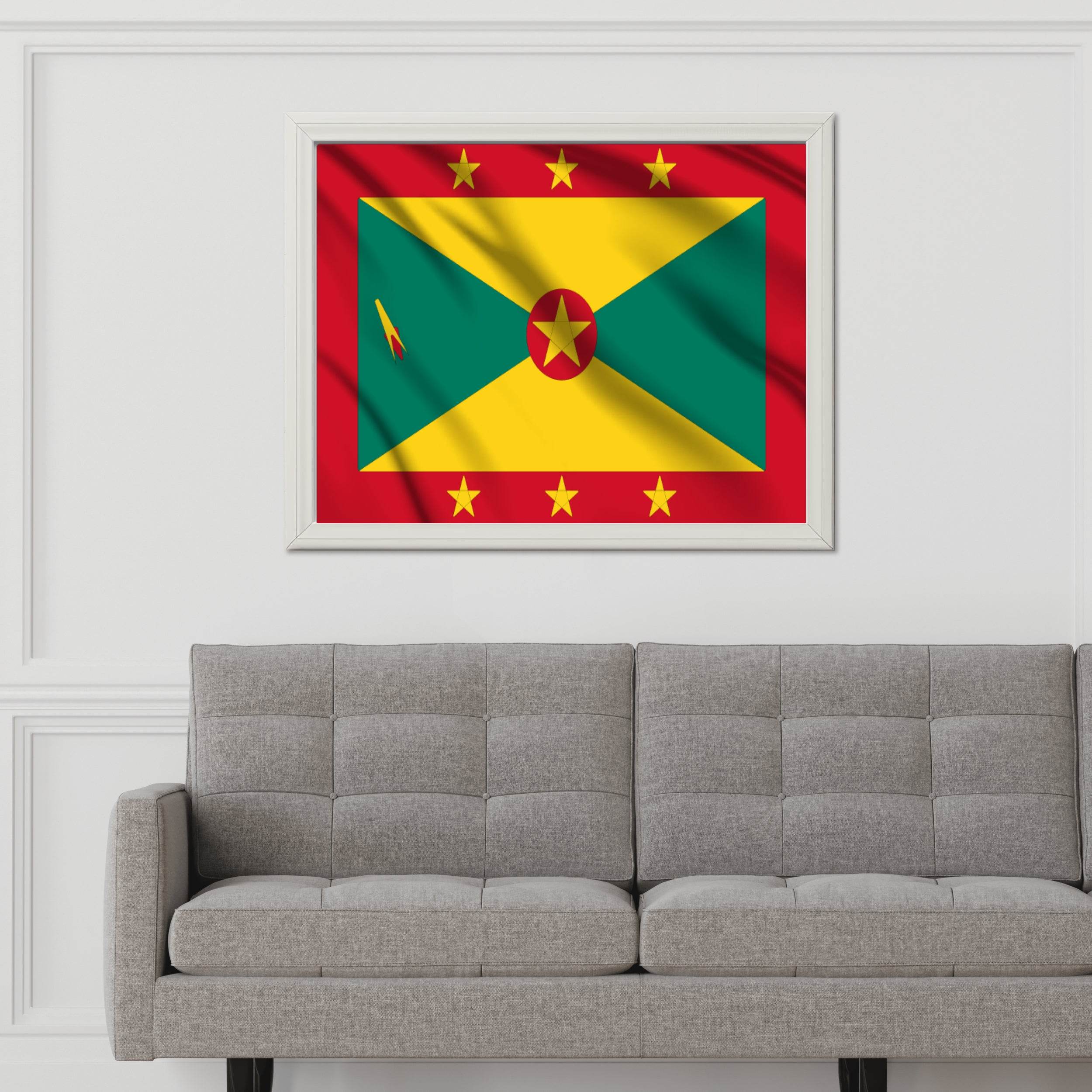 Grenada National Flag Wall Art - beink online art store