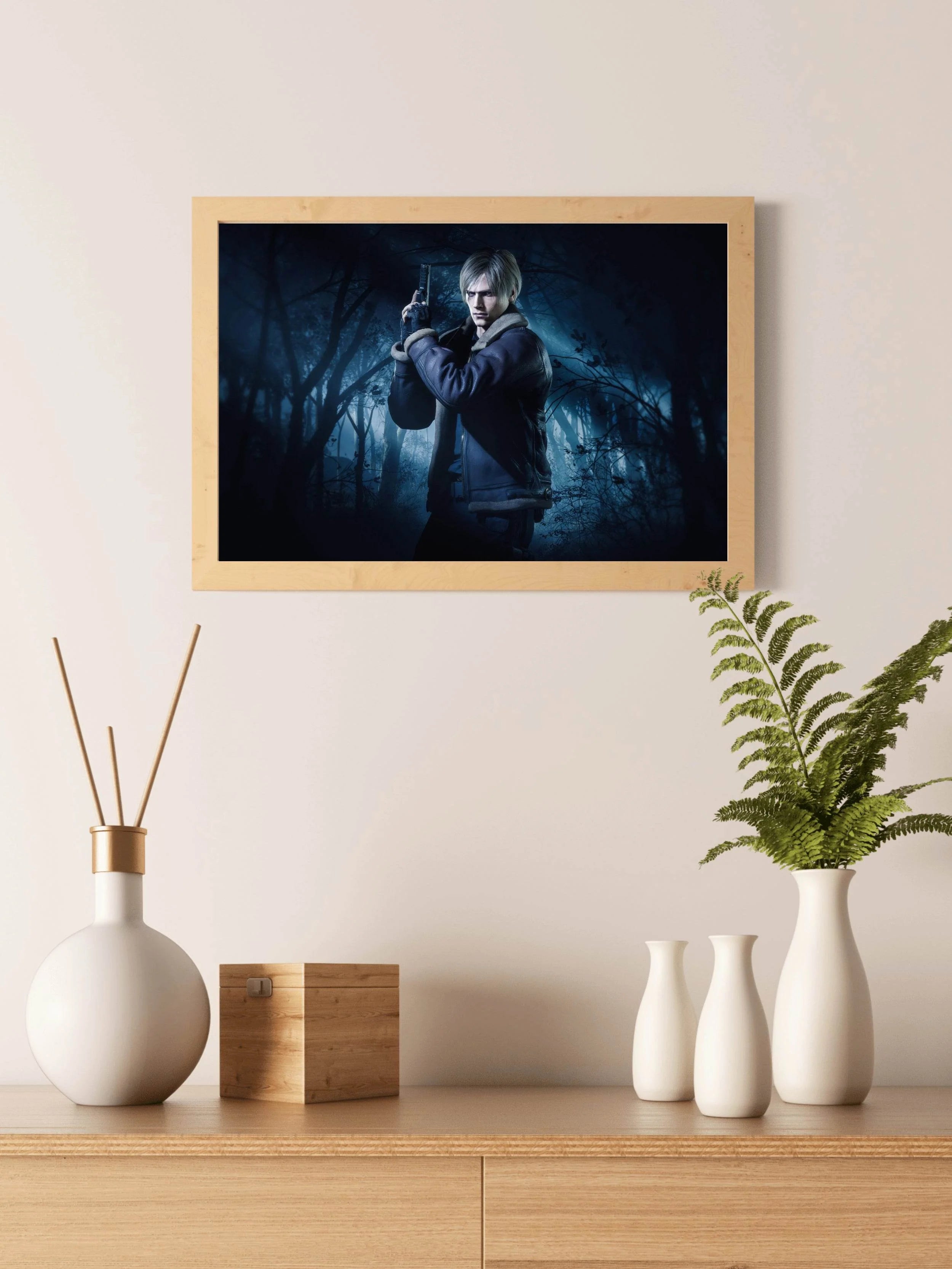 Leon Residents Evil Gaming Wall Art - beink online art store