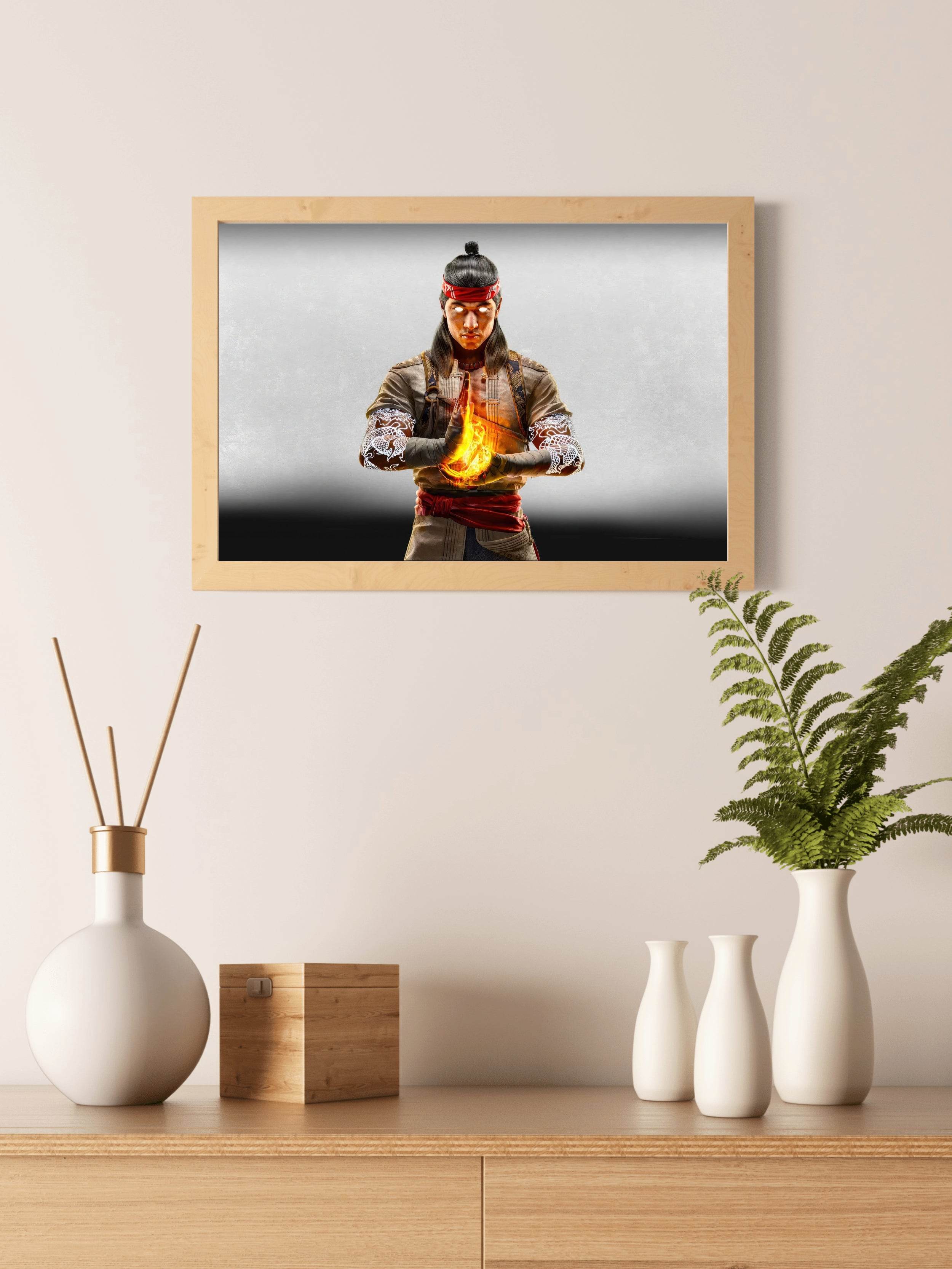Mortal Kombat Liu Kang Gaming Wall Art - beink online art store
