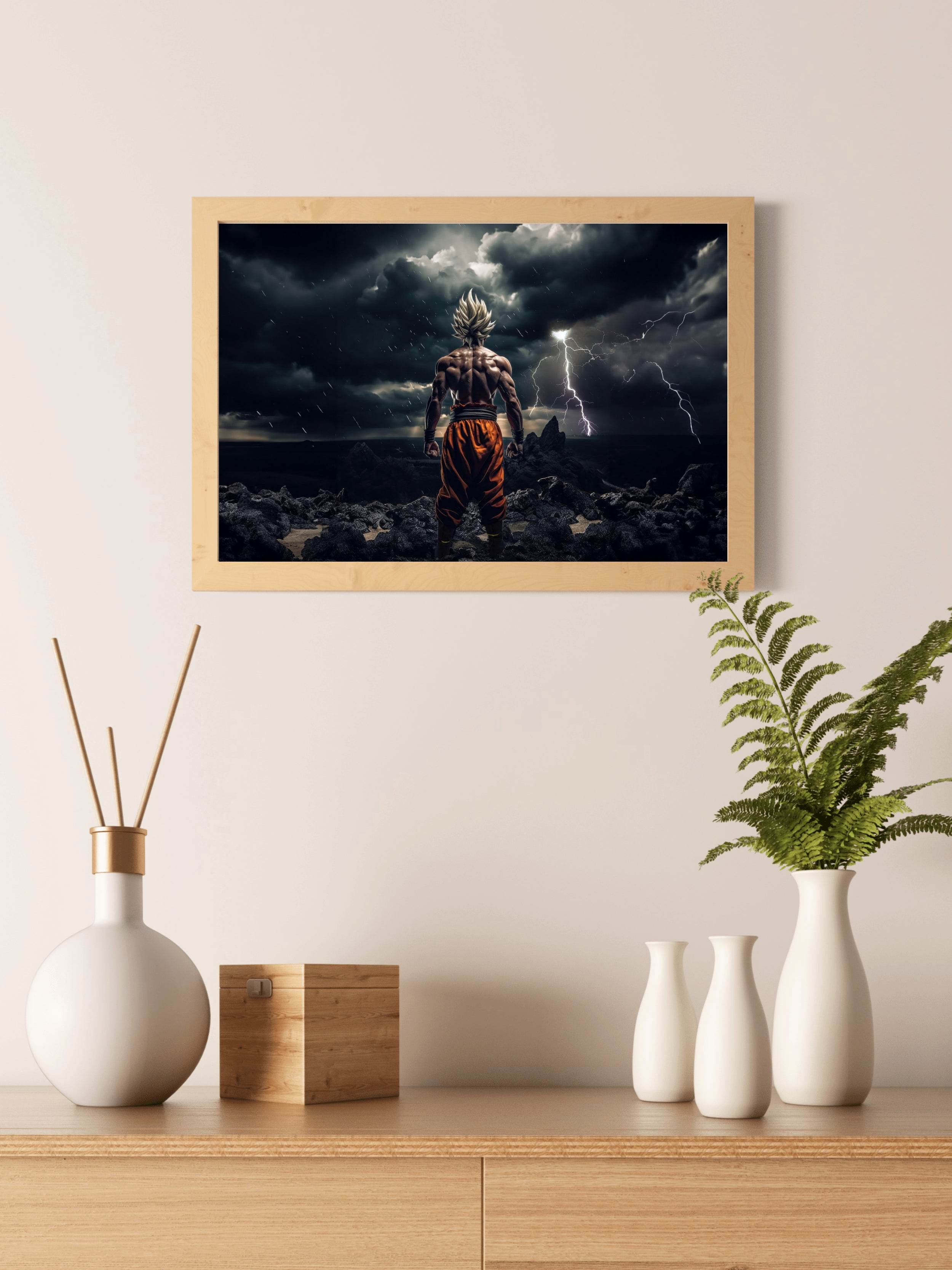 Super Son Goku Anime Wall Art - beink online art store