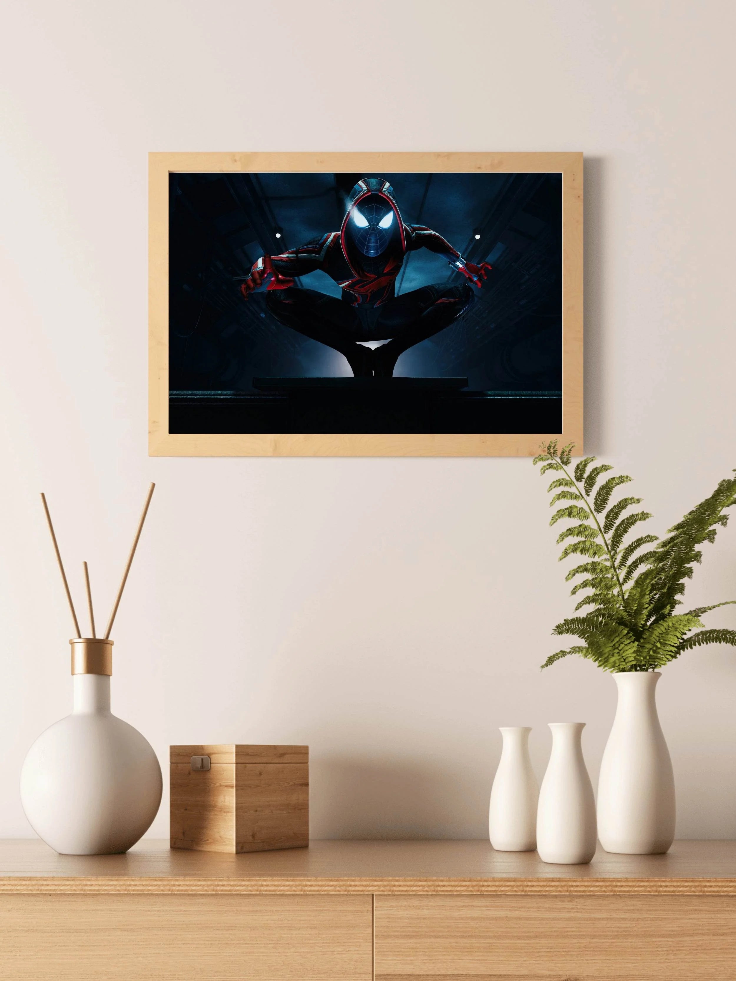 Spider Man Miles Morales Gaming Wall Art - beink online art store