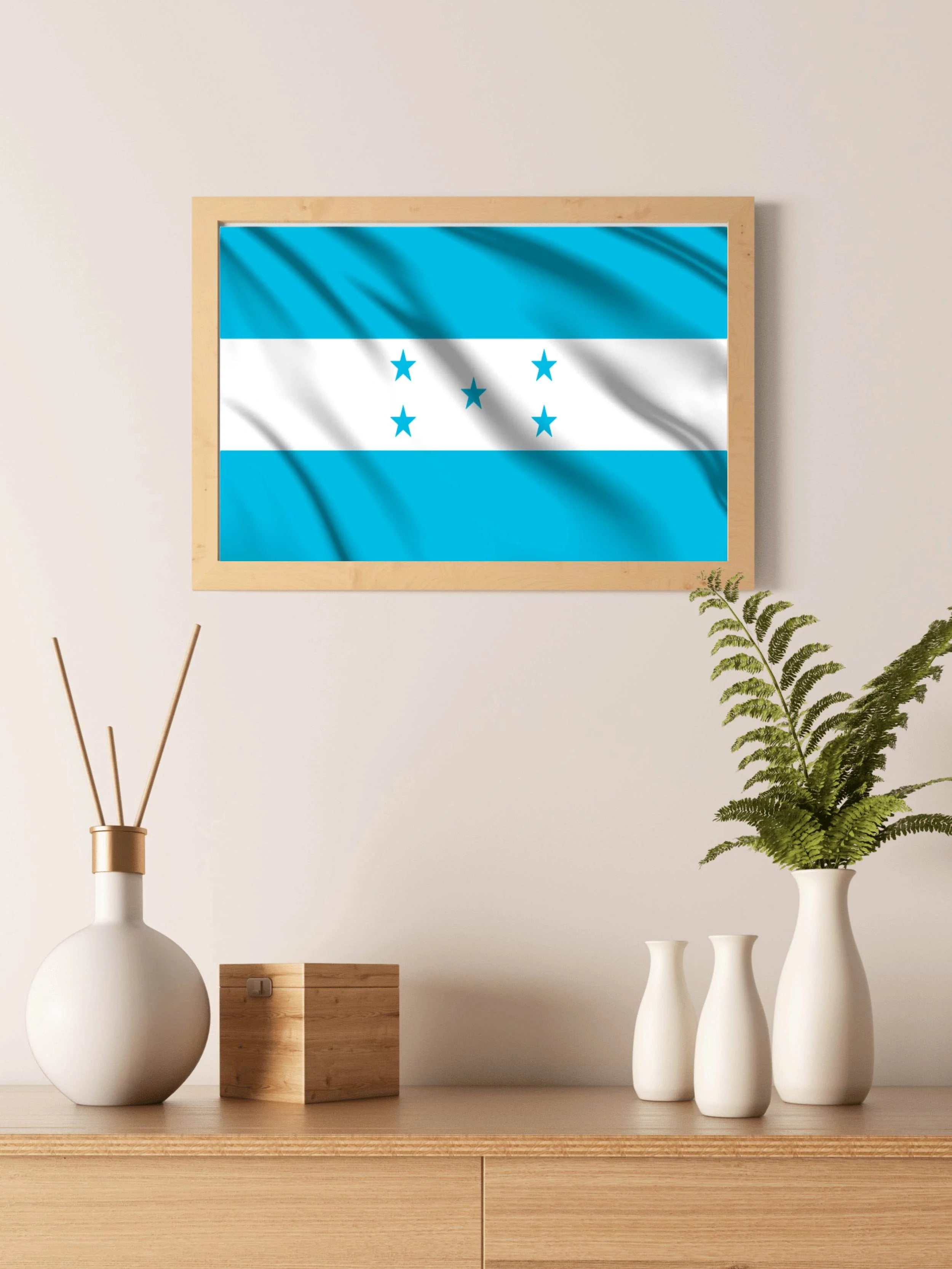 Honduras National Flag Wall Art - beink online art store