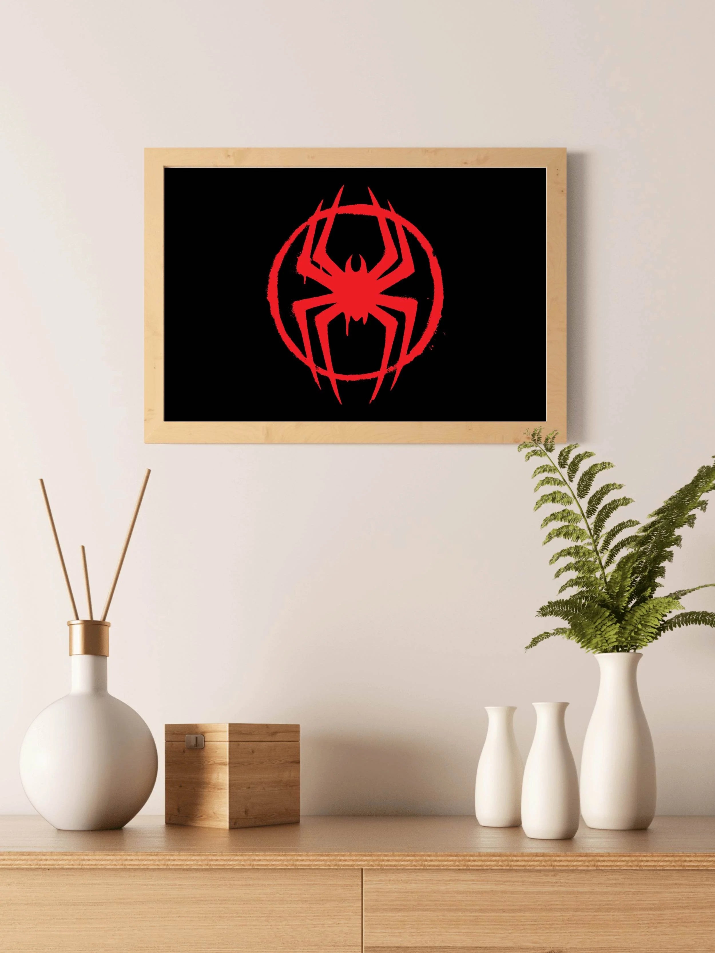 spider man Miles Morales Logo Wall Art - beink online art store