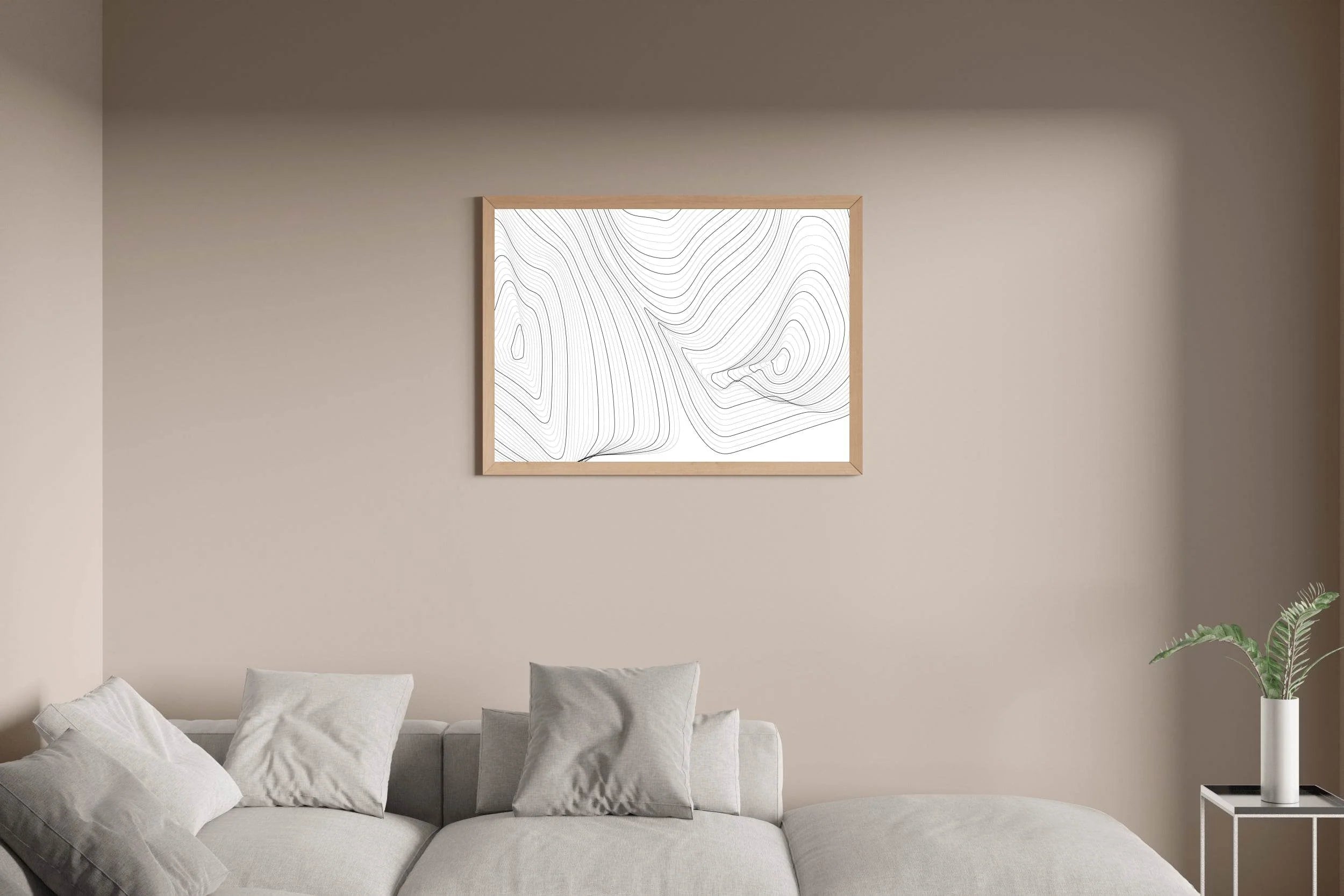 Curved Lines Wall Art - beink online art store
