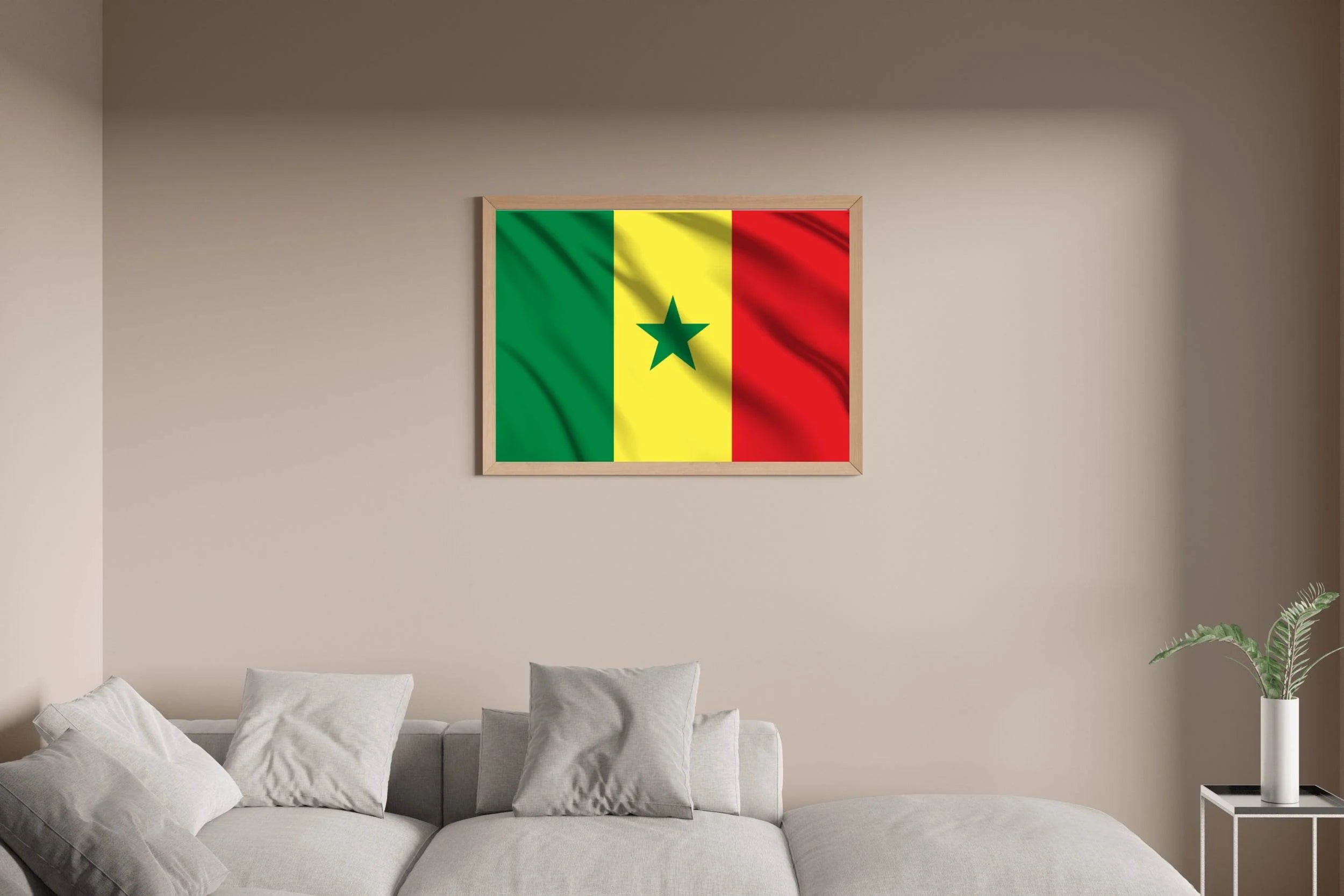 Senegal National Flag Wall Art - beink online art store