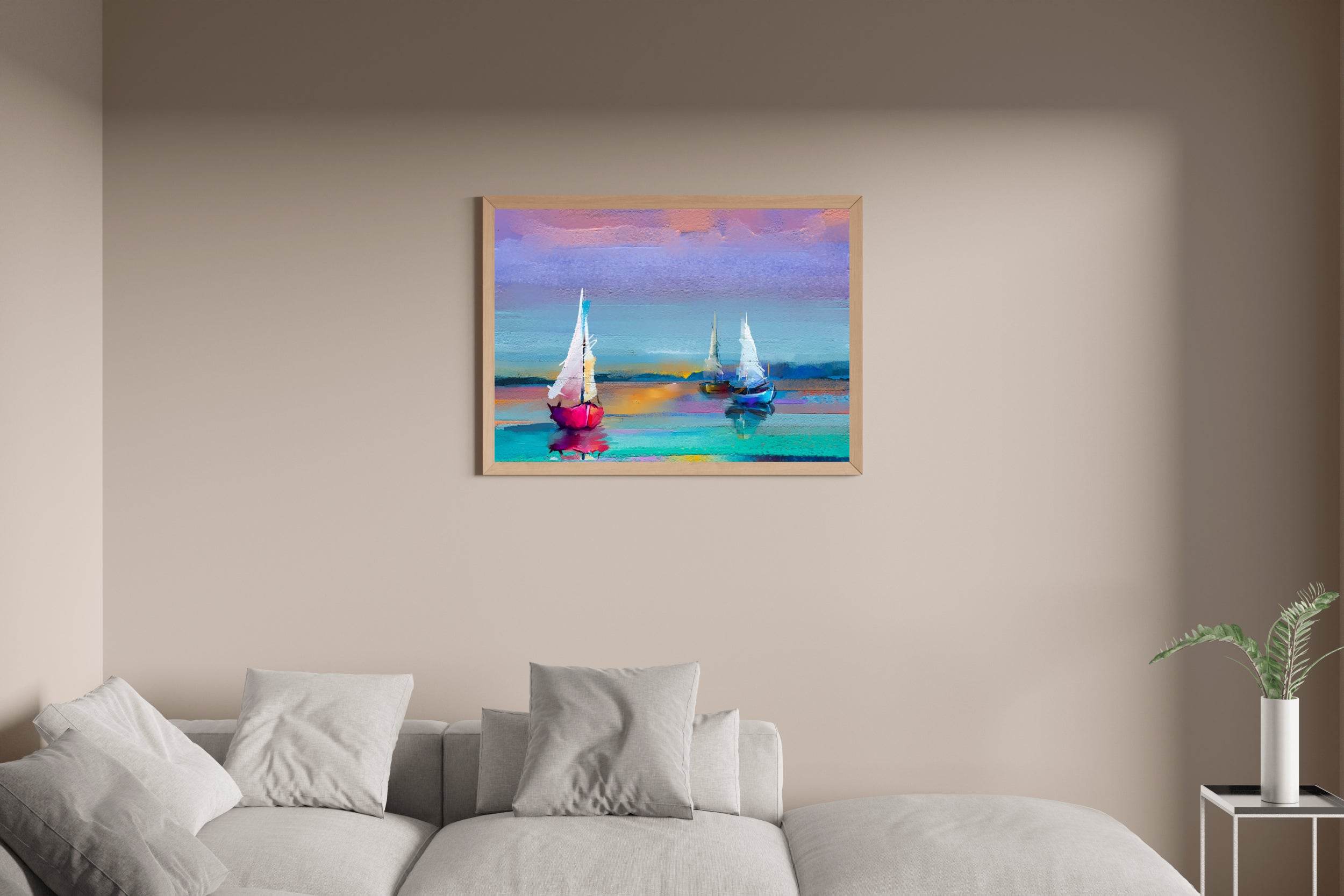 Colorful Boats of Fishermen Wall Art - beink online art store