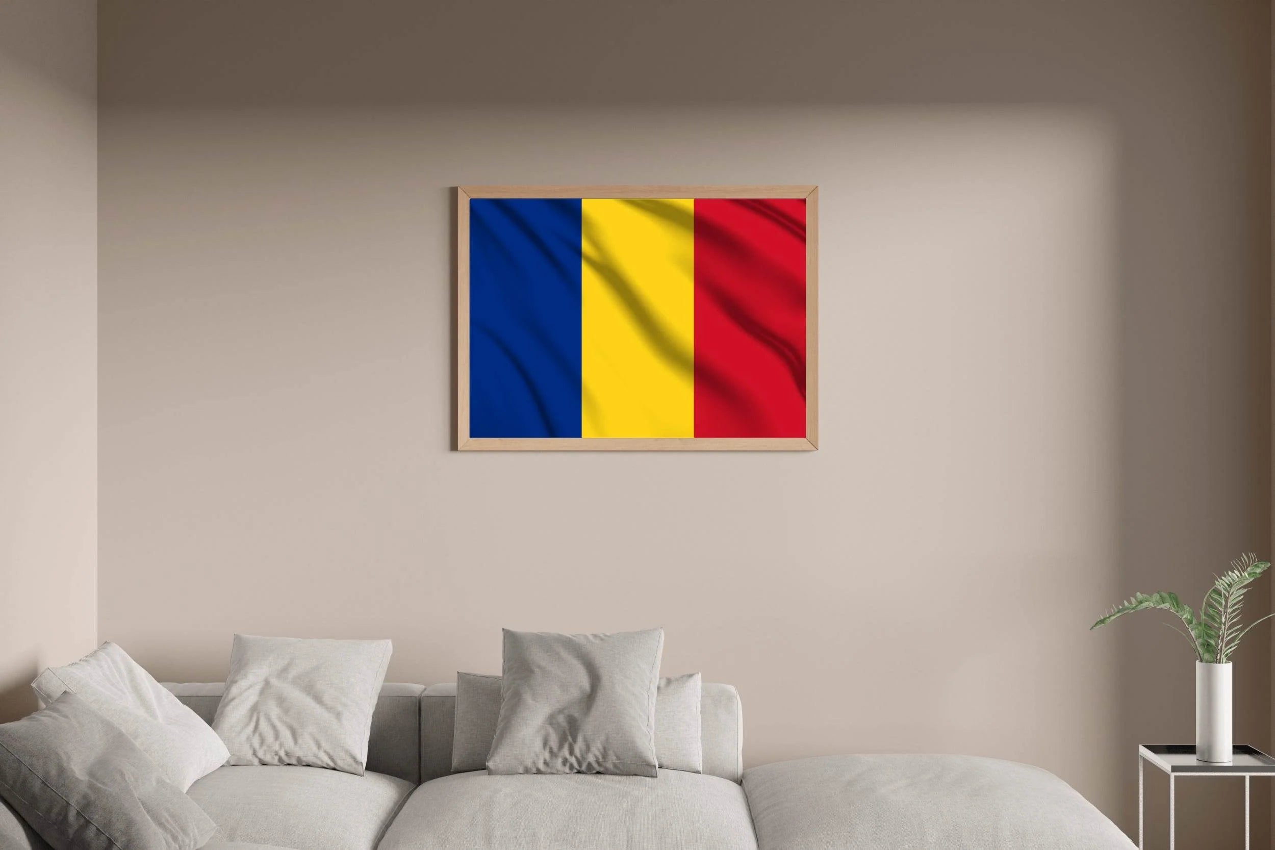Chad National Flag Wall Art - beink online art store