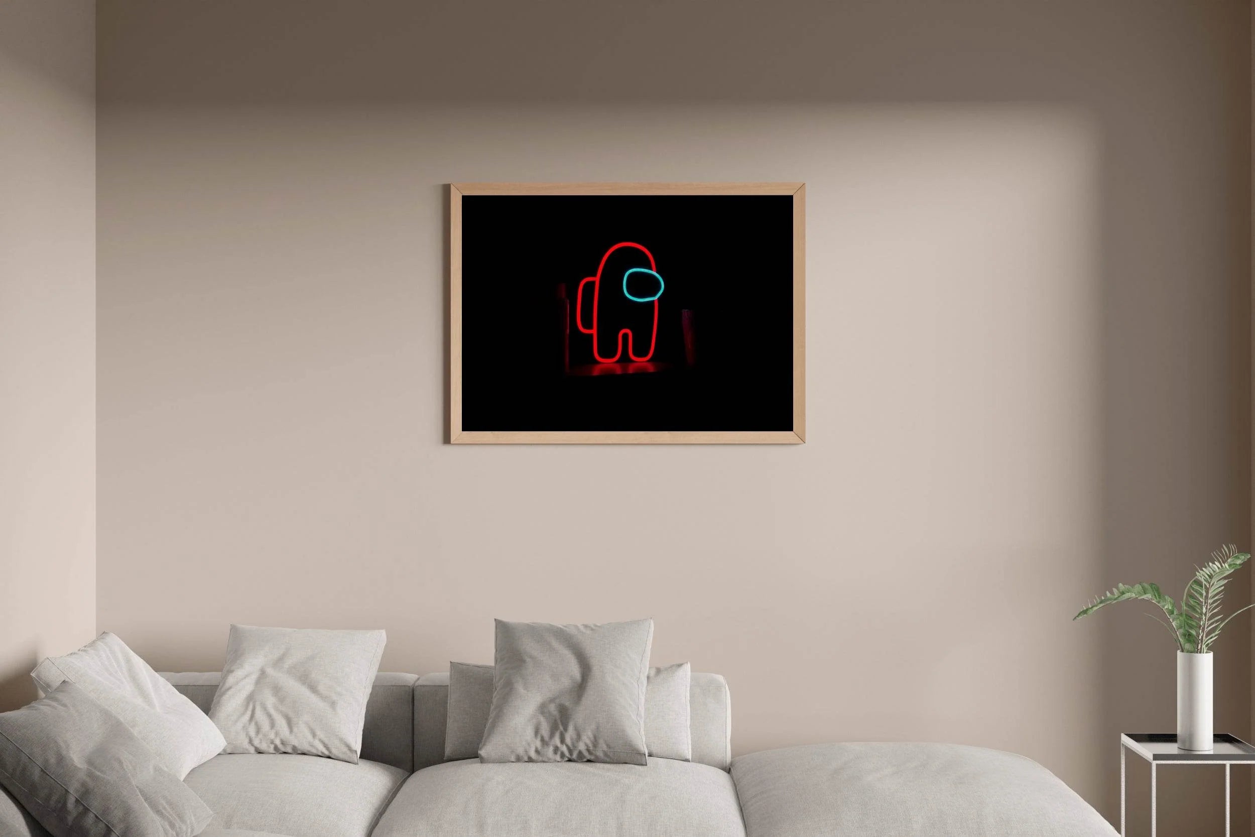 Neon Among us Gaming Wall Art - beink online art store