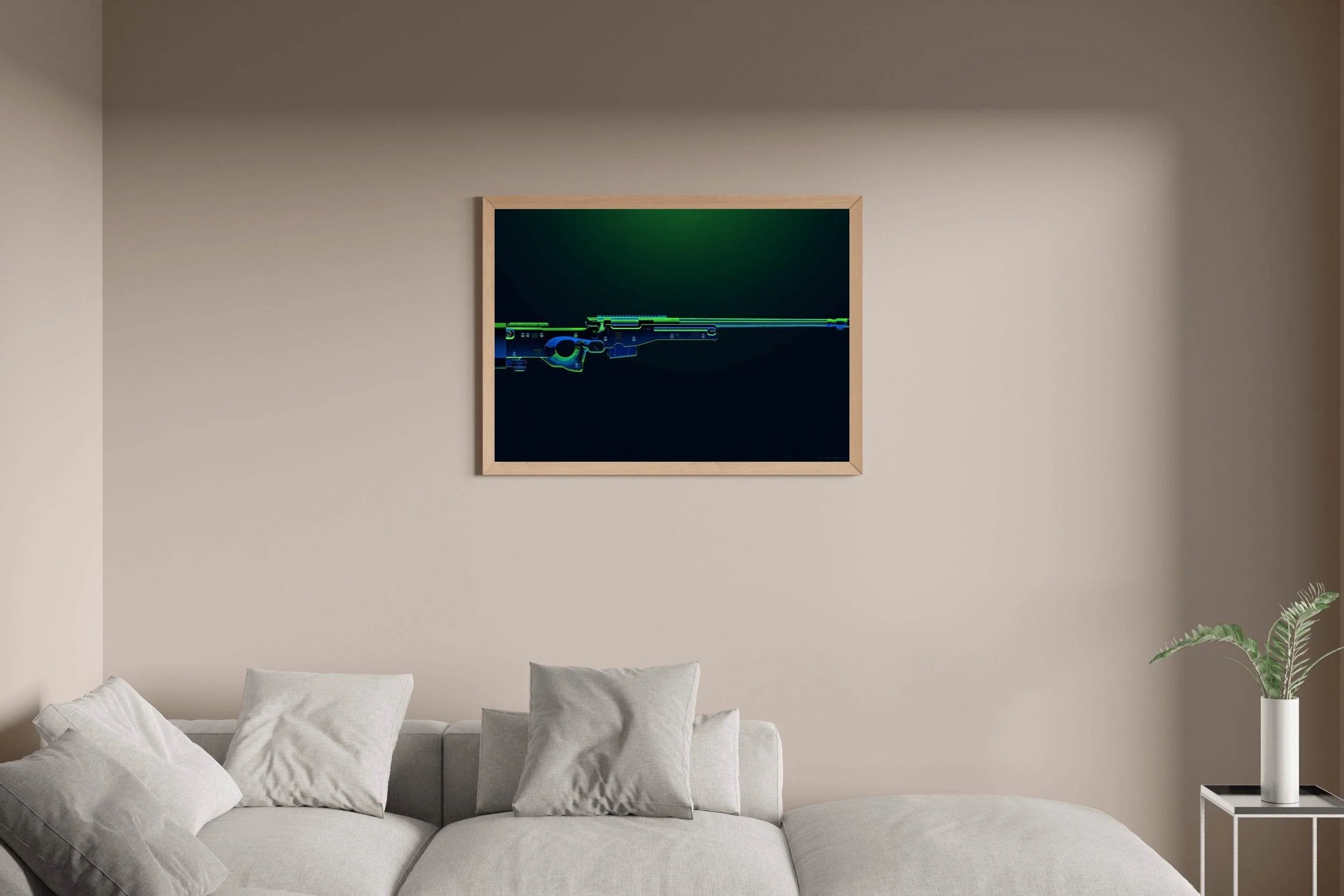 PUBG Weapon Gaming Wall Art - beink online art store