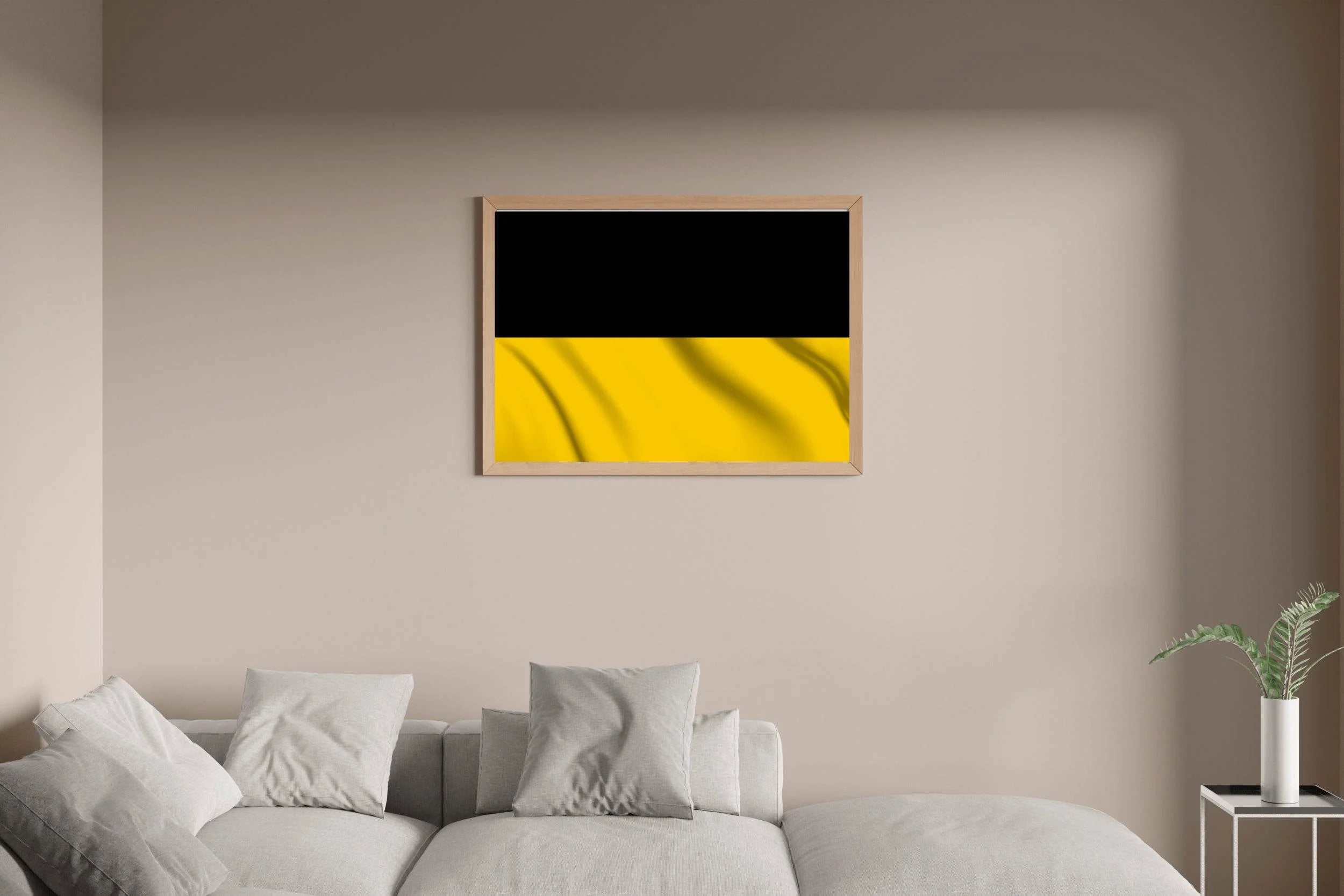 Kashubia National Flag Wall Art - beink online art store